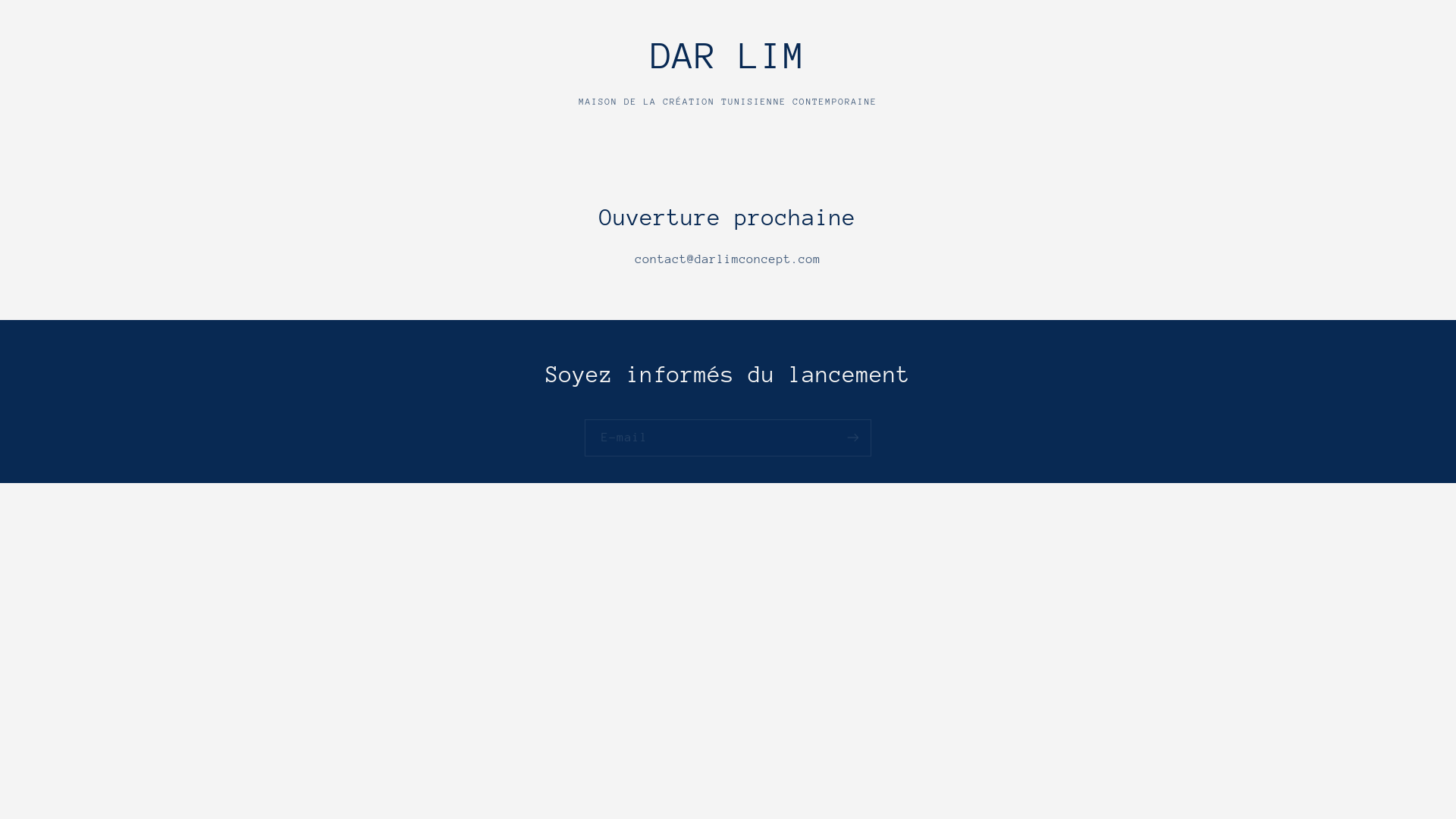 website screenshot of https://darlimconcept.com/