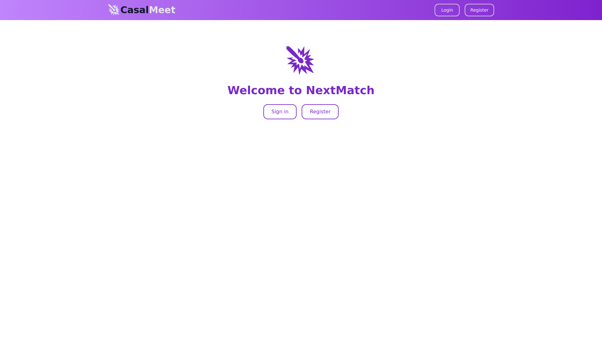website screenshot of https://casalmeet.com