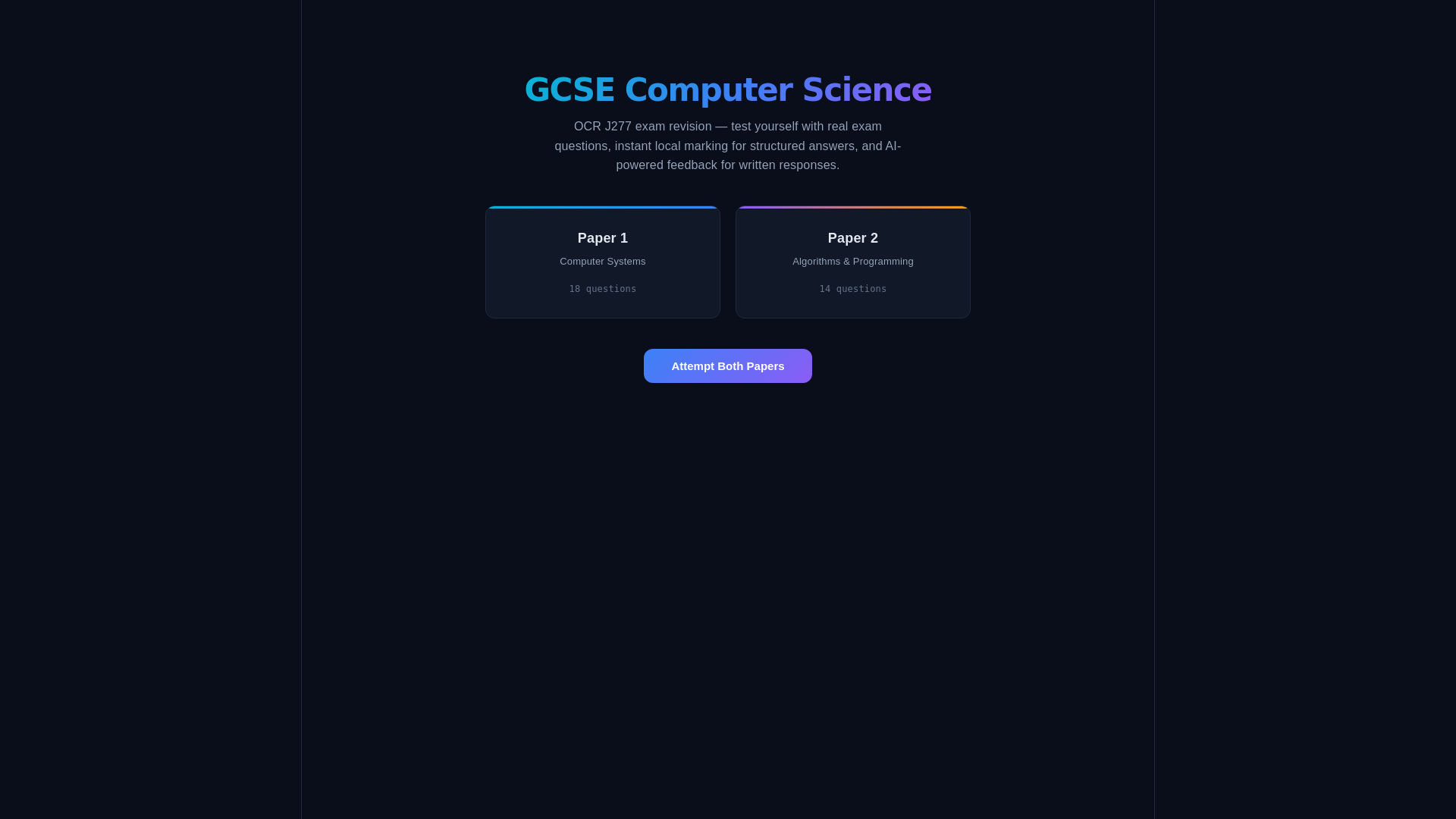 website screenshot of https://gcse-cs-revision.pages.dev/