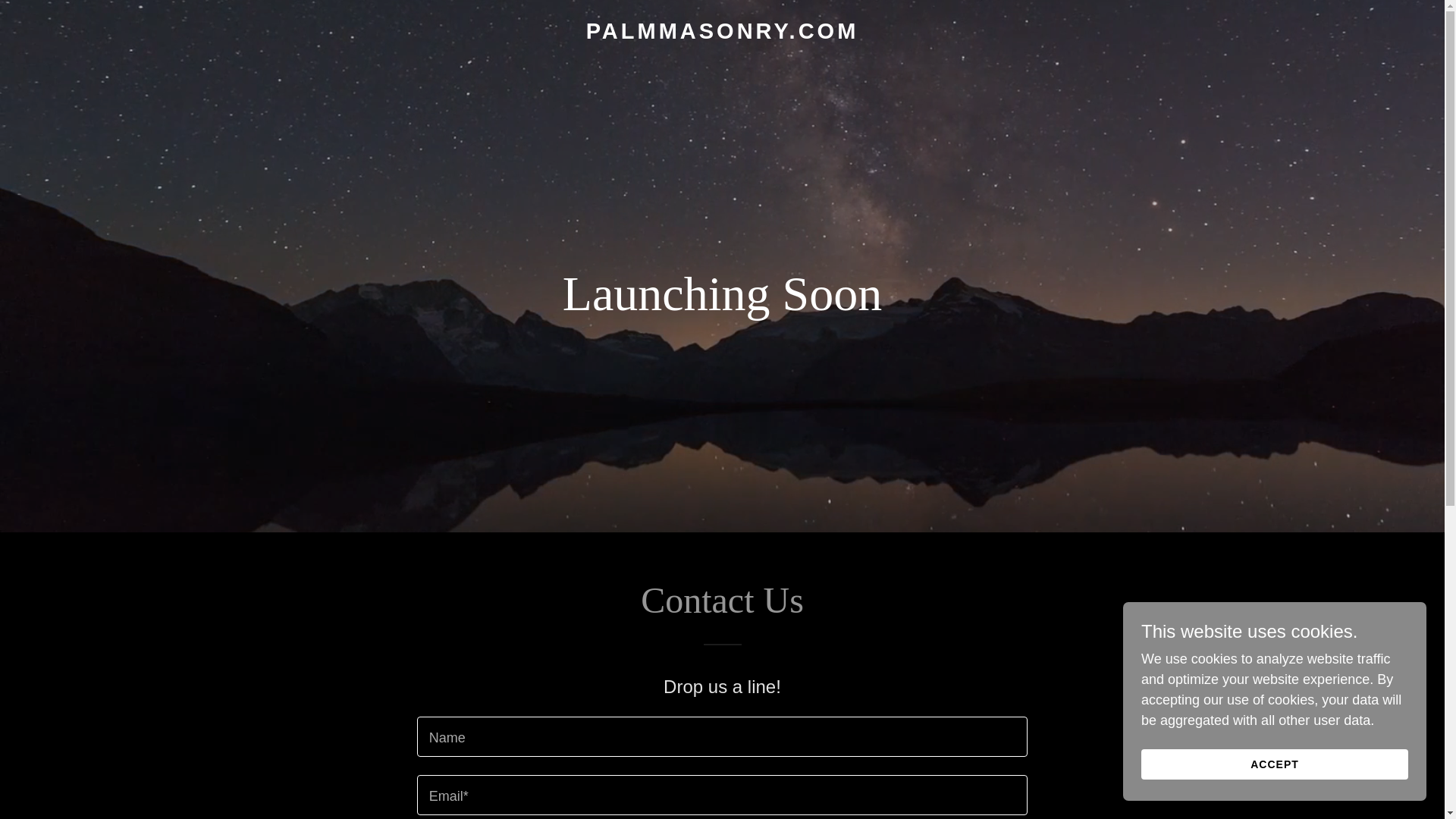 website screenshot of https://palmmasonry.com/