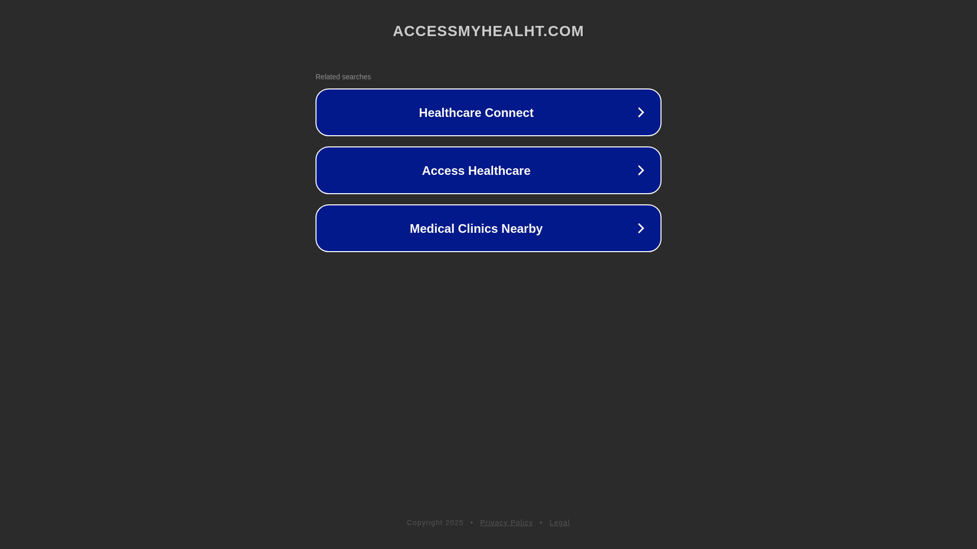 website screenshot of https://accessmyhealht.com/