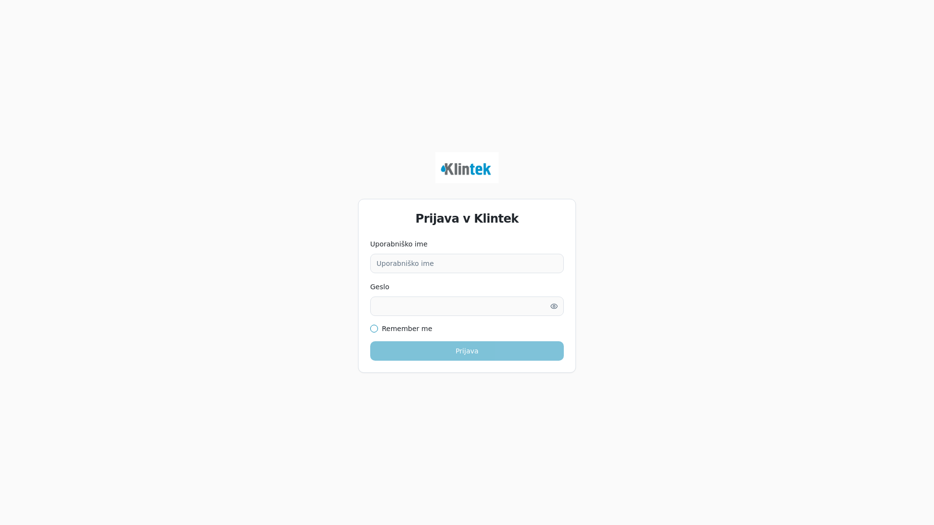 website screenshot of https://klinteknajemi.pages.dev/