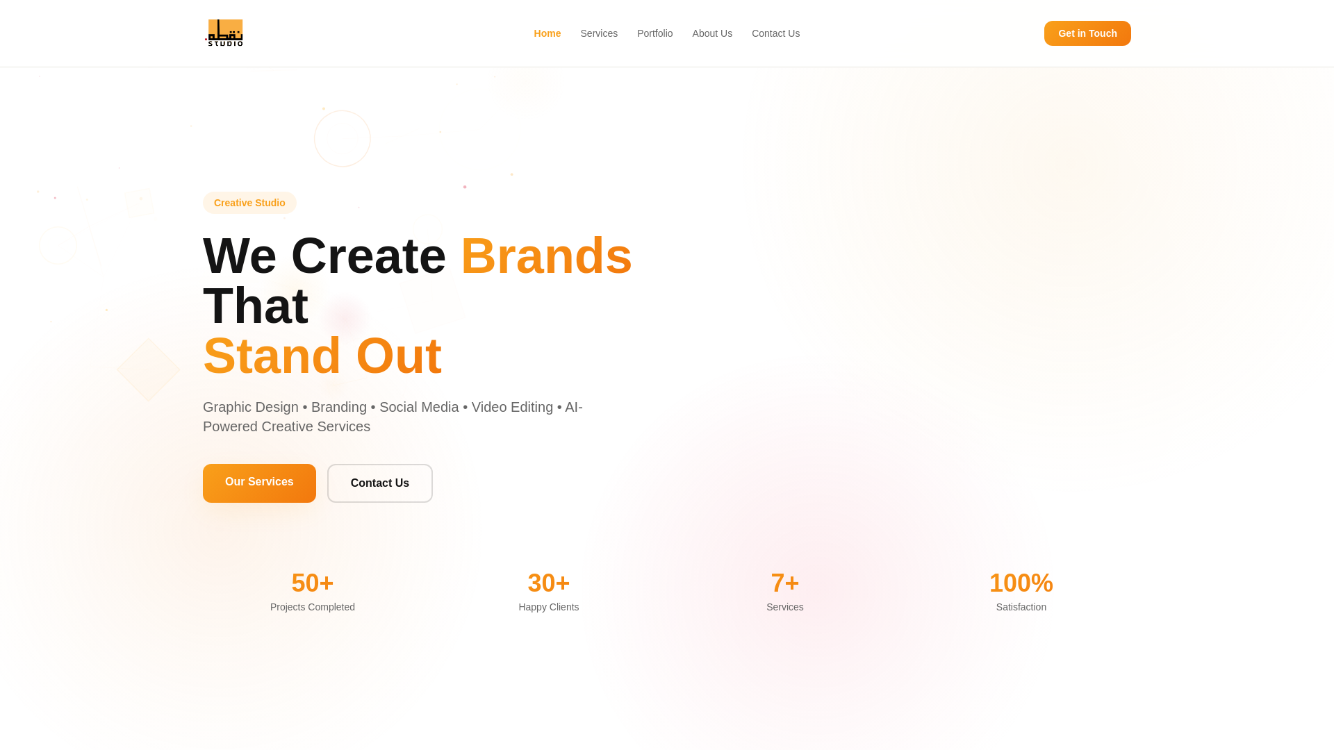 website screenshot of https://nuqtacreativestudio.com/