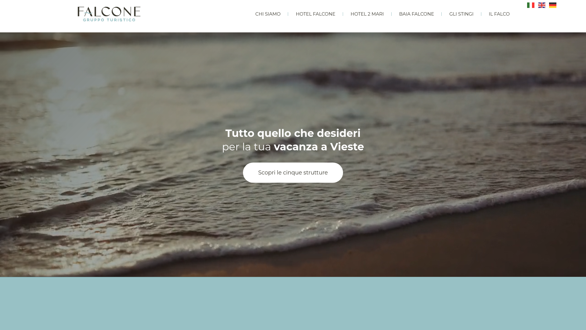 website screenshot of https://gruppoturisticofalcone.it/