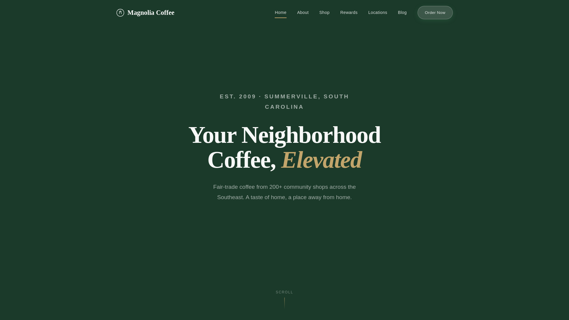 website screenshot of https://magnoliacoffee.pages.dev/