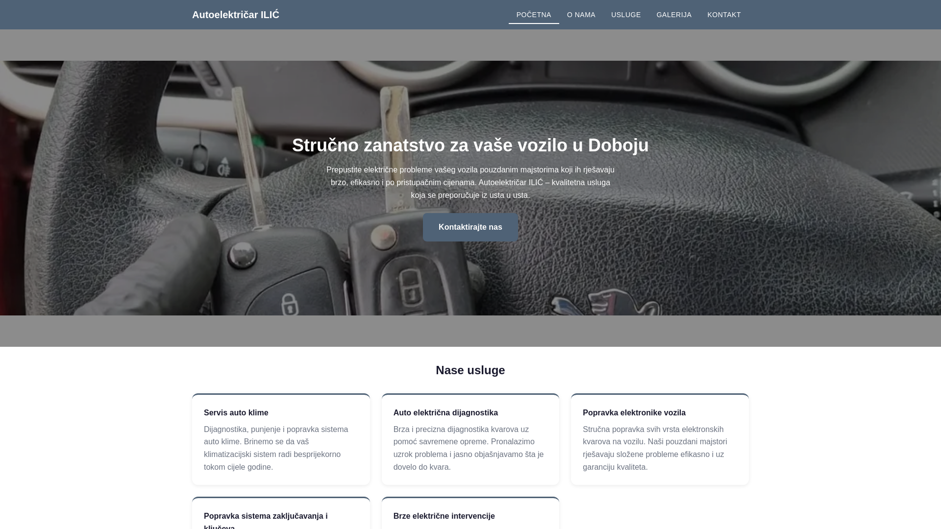 website screenshot of https://autoelektricar-ilic-doboj.pages.dev/
