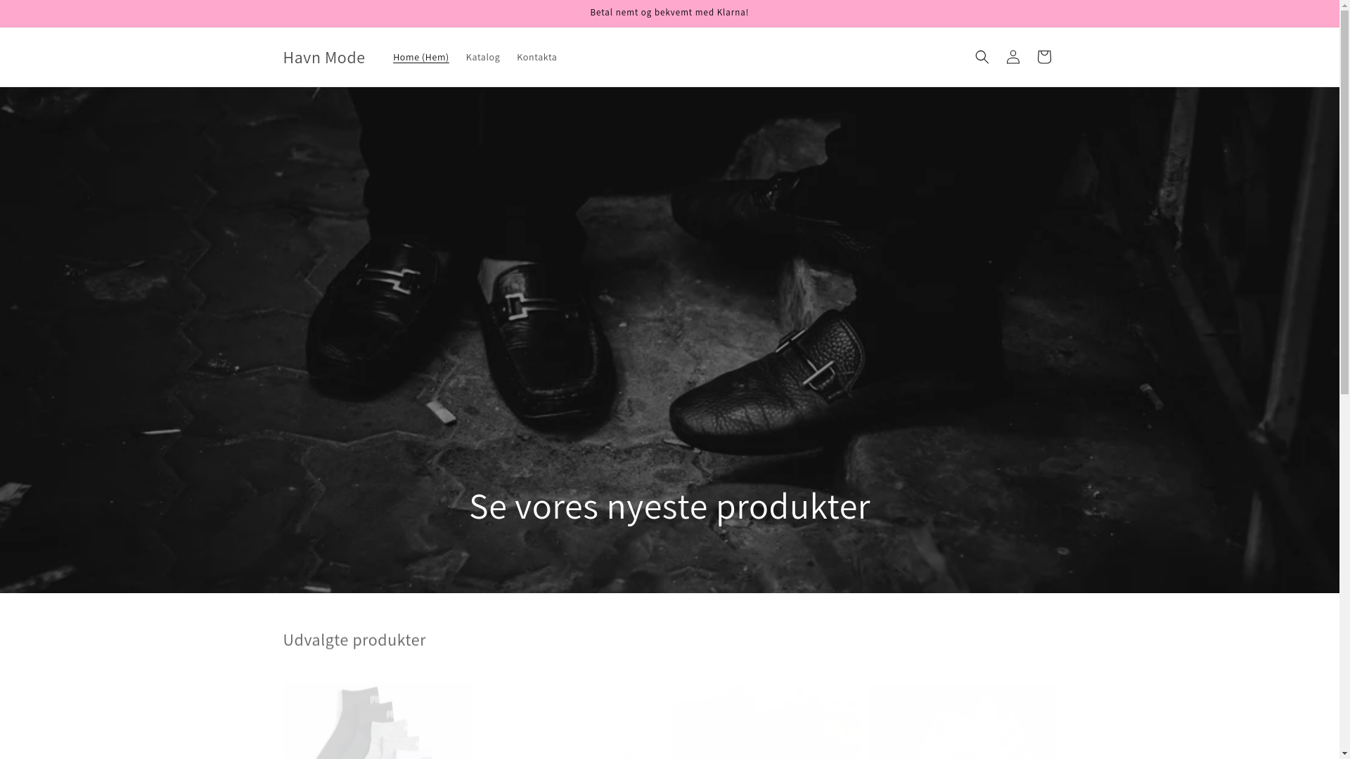 website screenshot of https://havnmode.com/