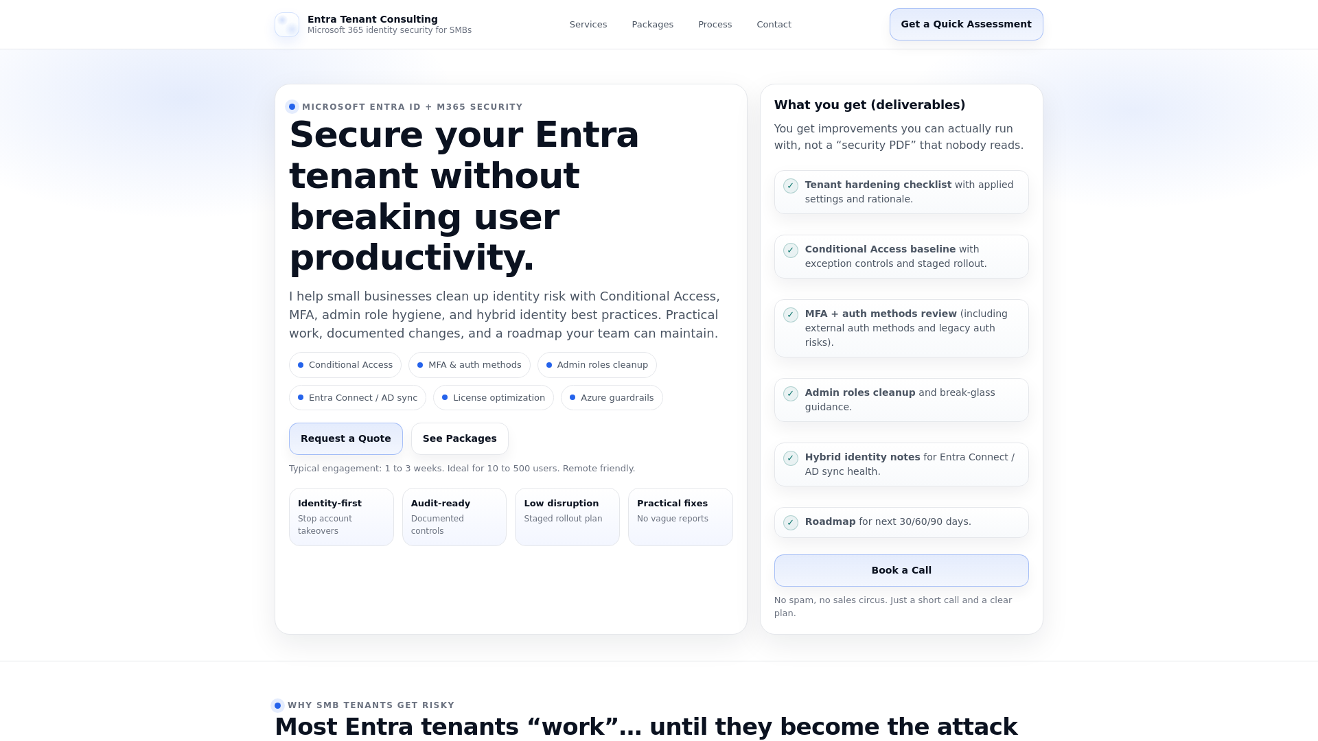 website screenshot of https://entratenant-site.pages.dev/