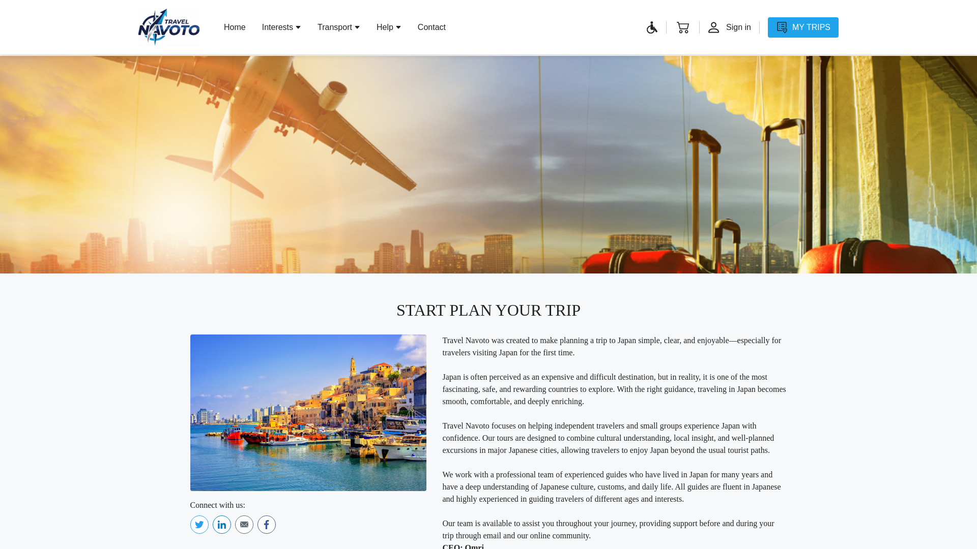 website screenshot of https://travel-navoto.pages.dev/