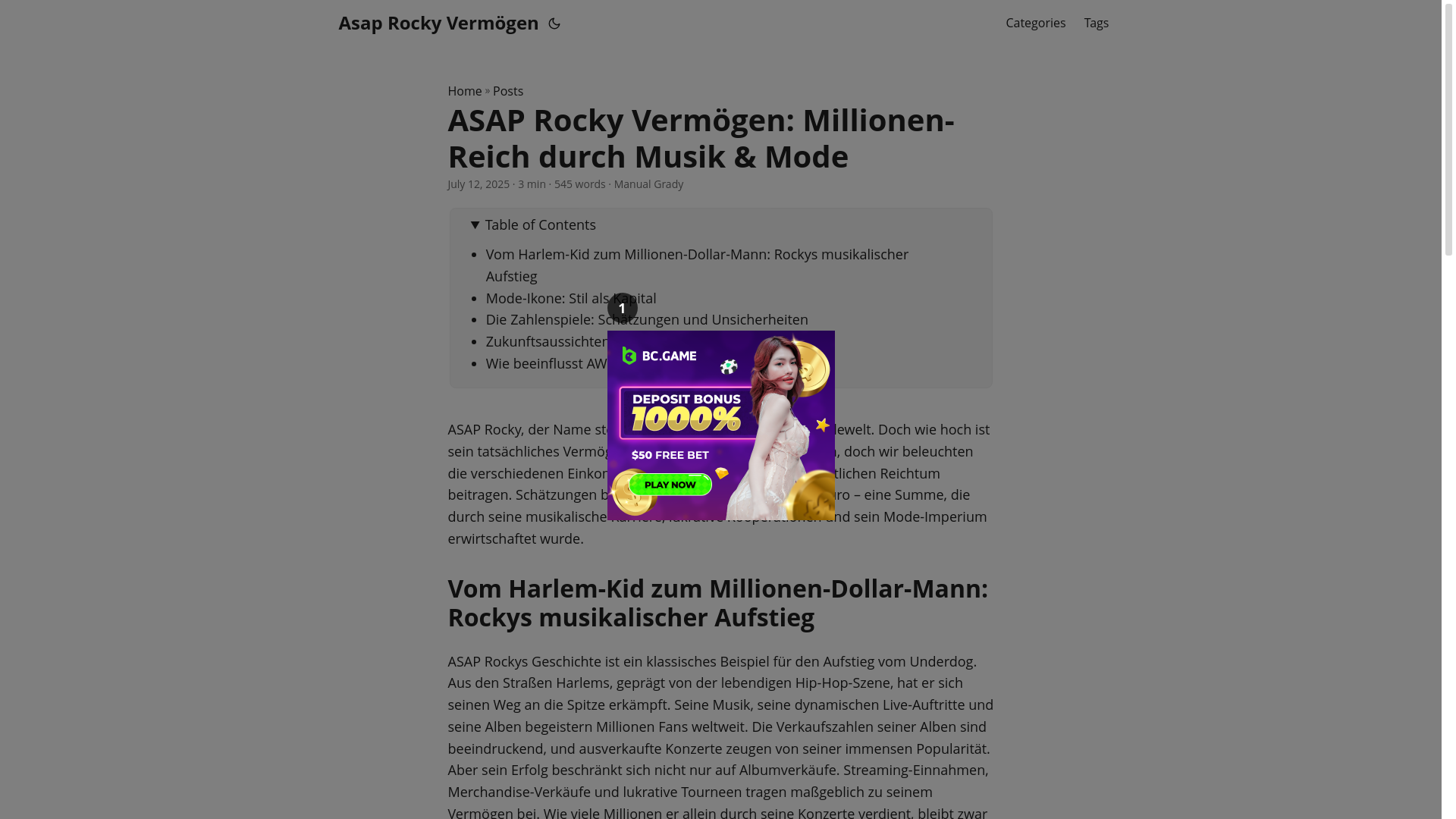 website screenshot of https://asap-rocky-vermogen.pages.dev/
