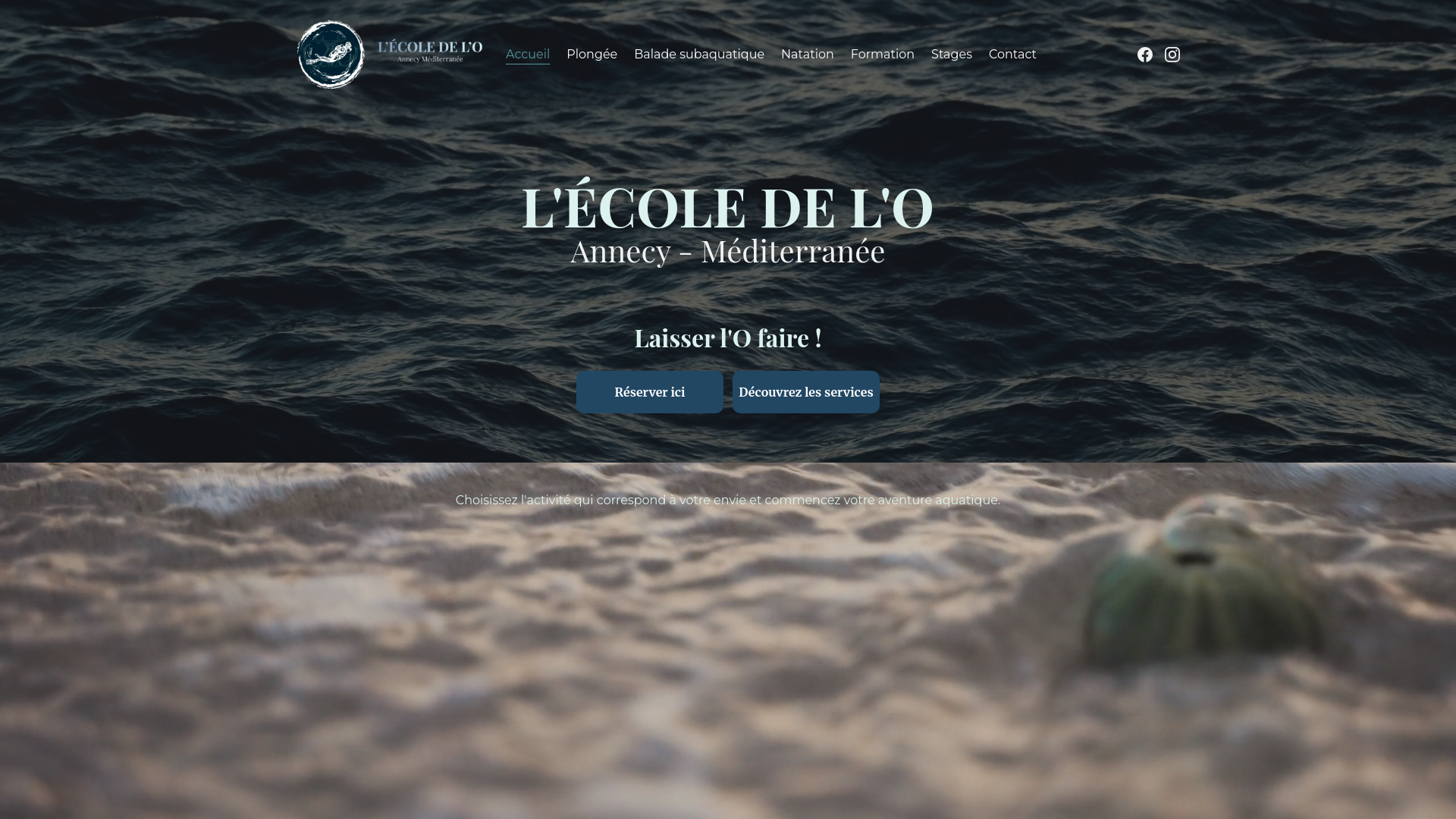 website screenshot of https://lecoledelo-annecy-mediterranee.fr