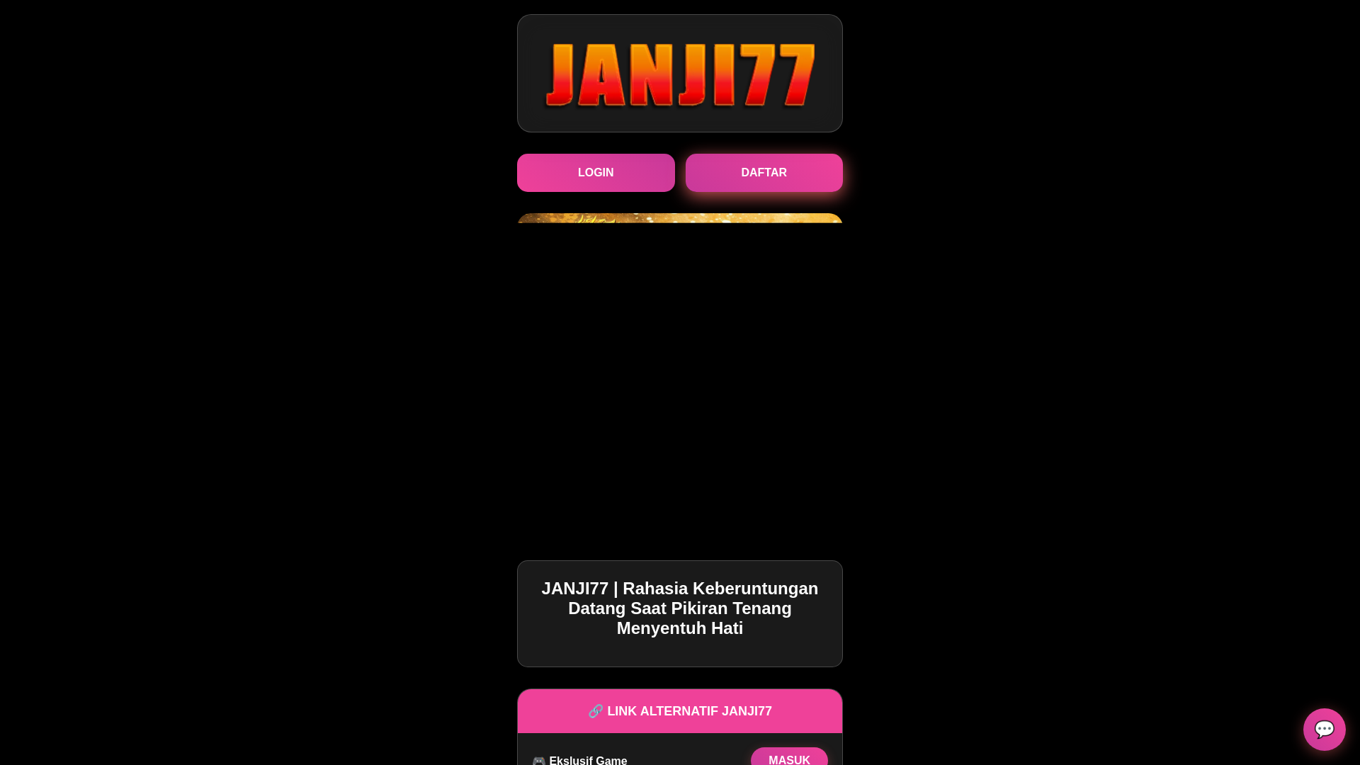 website screenshot of https://janji77slotcom.pages.dev/