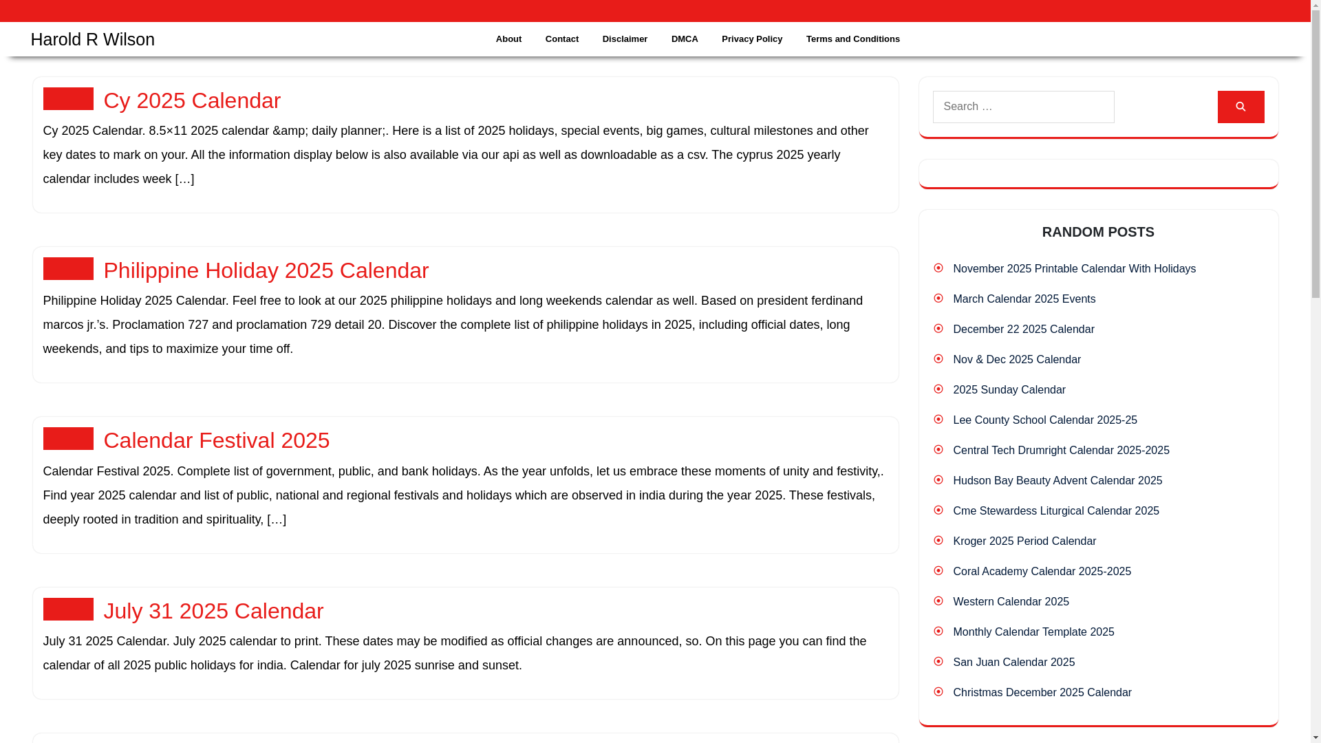 website screenshot of https://haroldrwilsono.pages.dev/