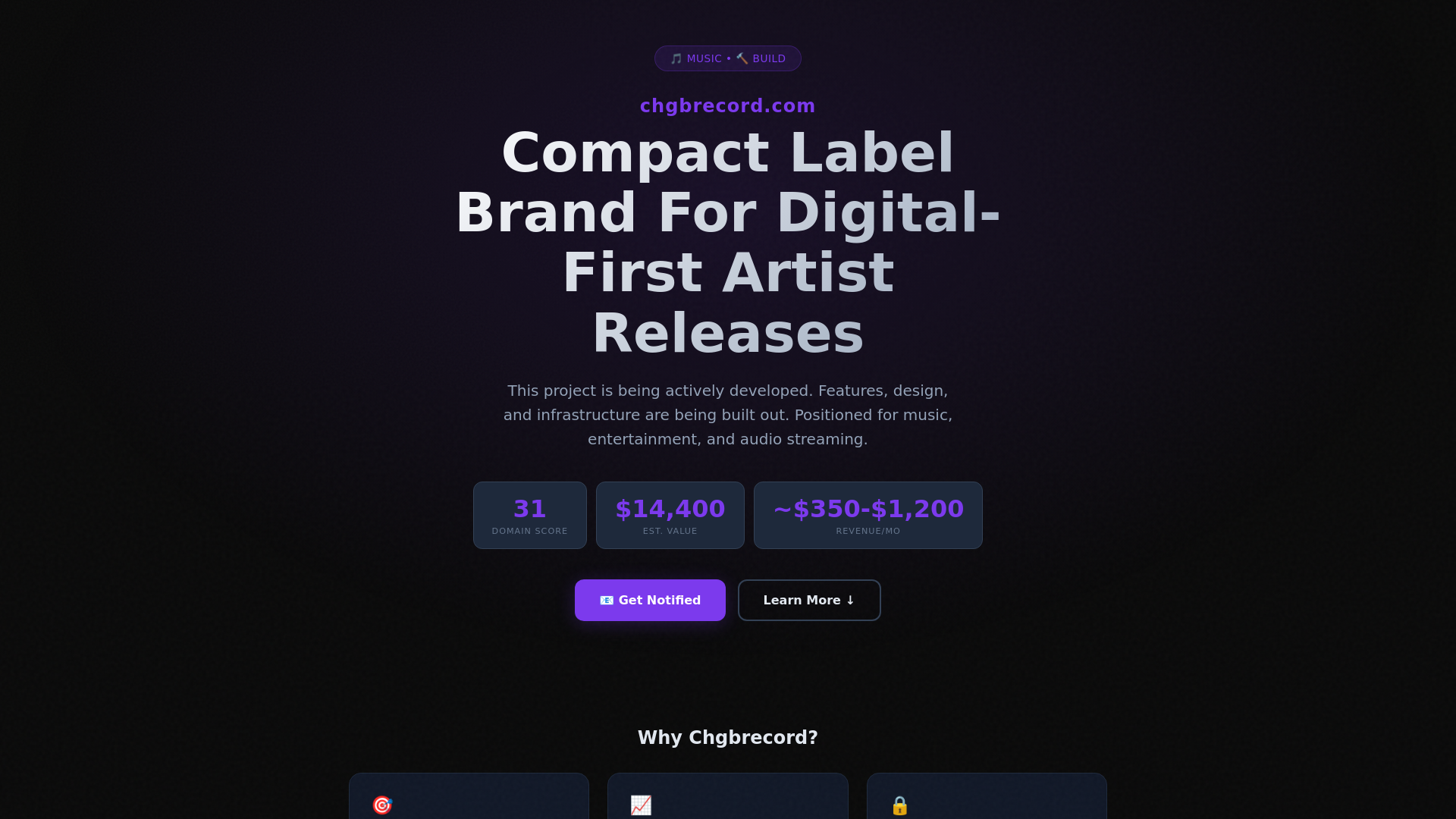 website screenshot of https://chgbrecord.com/