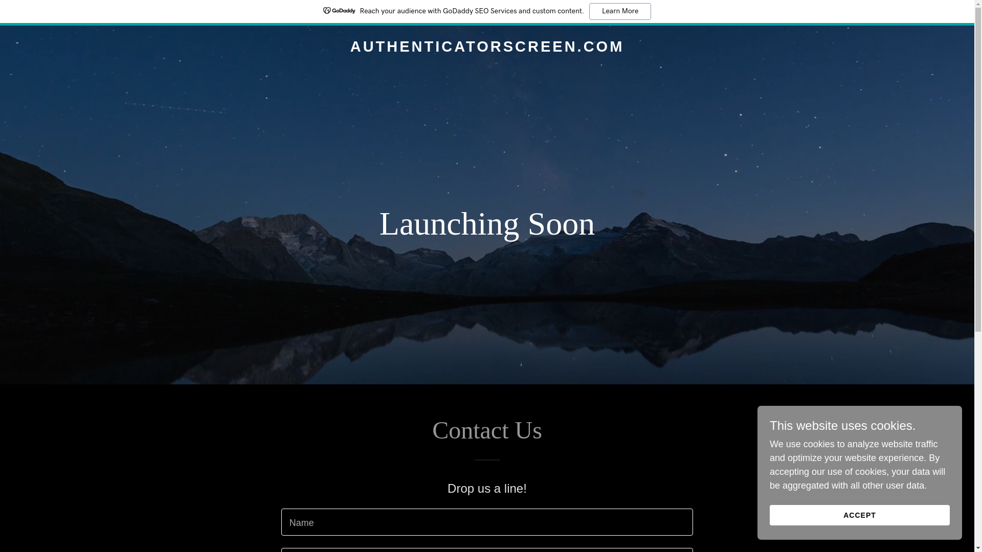 website screenshot of https://authenticatorscreen.com/