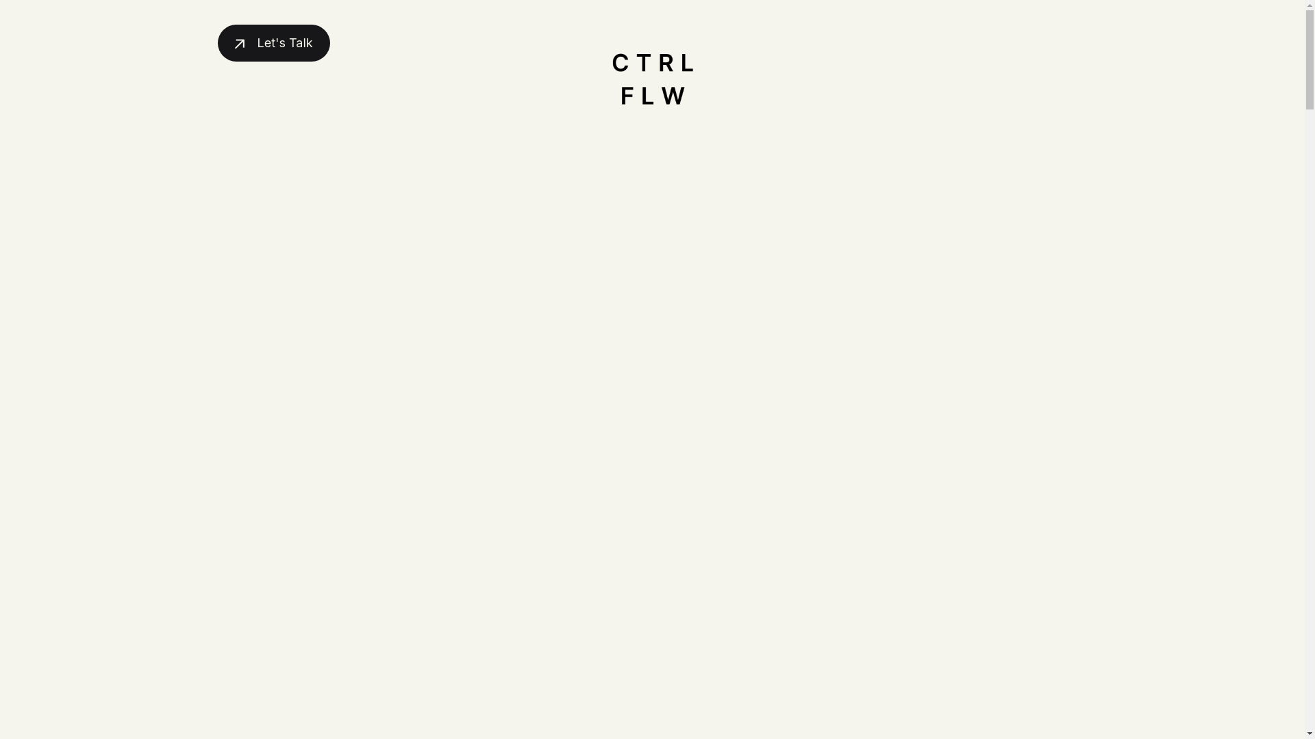 website screenshot of https://ctrlflwlabs.com/
