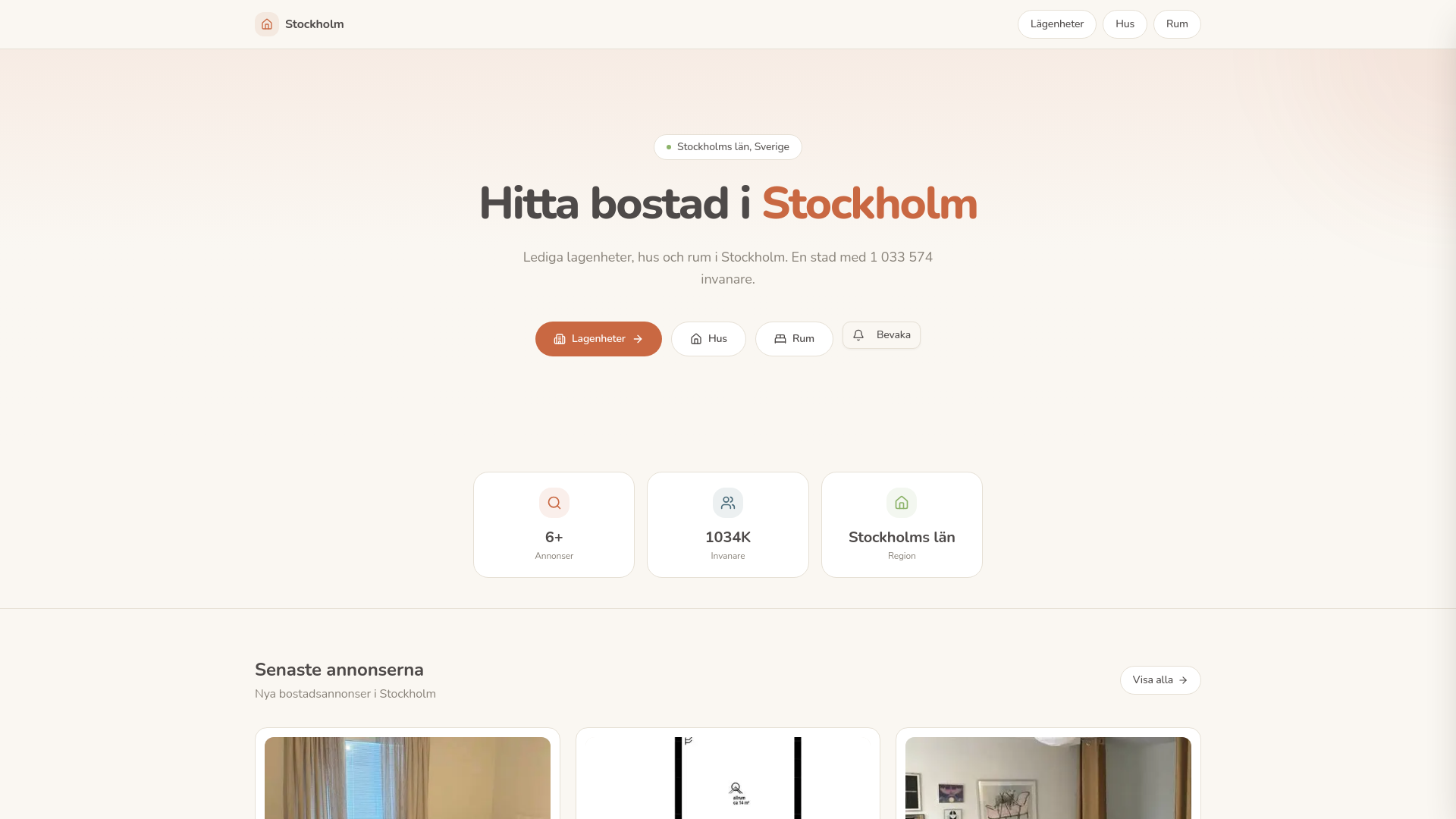 website screenshot of https://lagenhetsodermalm.se/