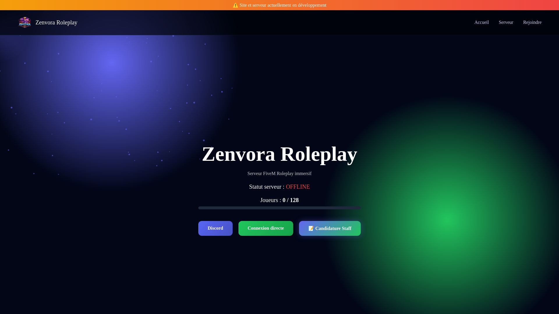 website screenshot of https://zenvoraroleplay.fr/