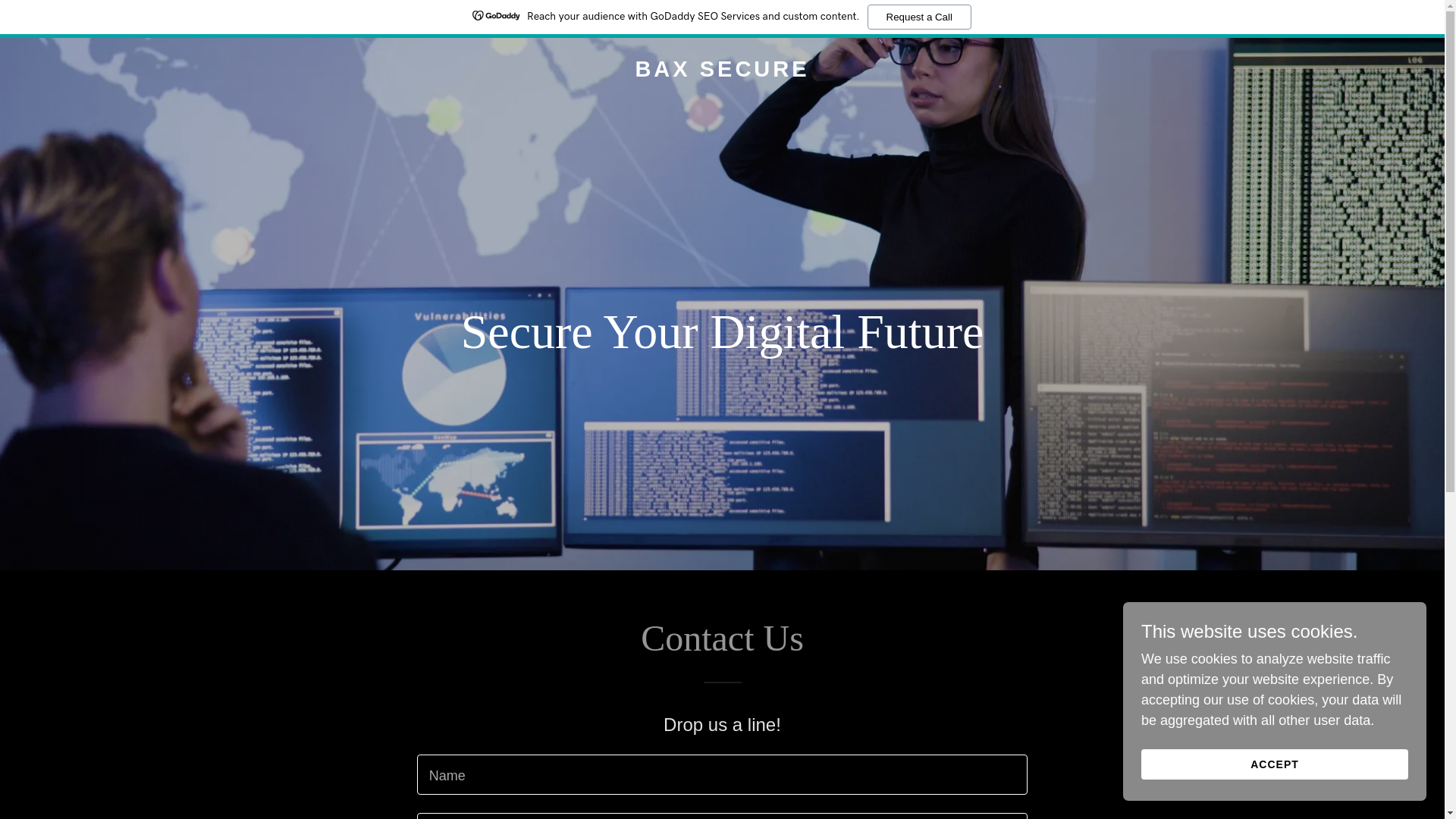 website screenshot of https://baxsecure.com/