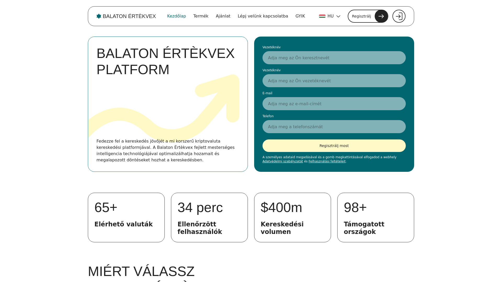 website screenshot of https://balaton-ertekvex.com/