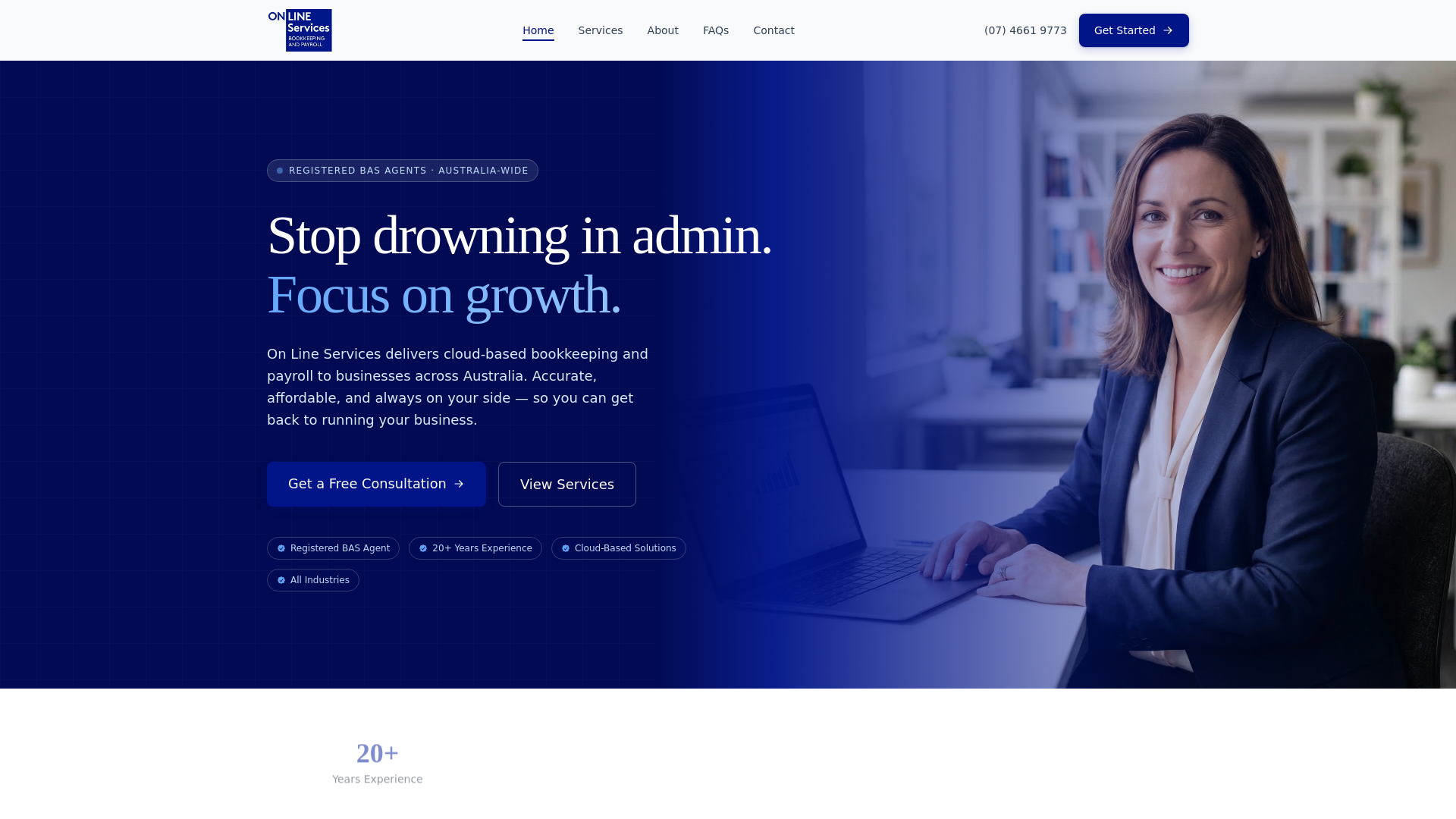 website screenshot of https://onlineservices-astro.pages.dev/