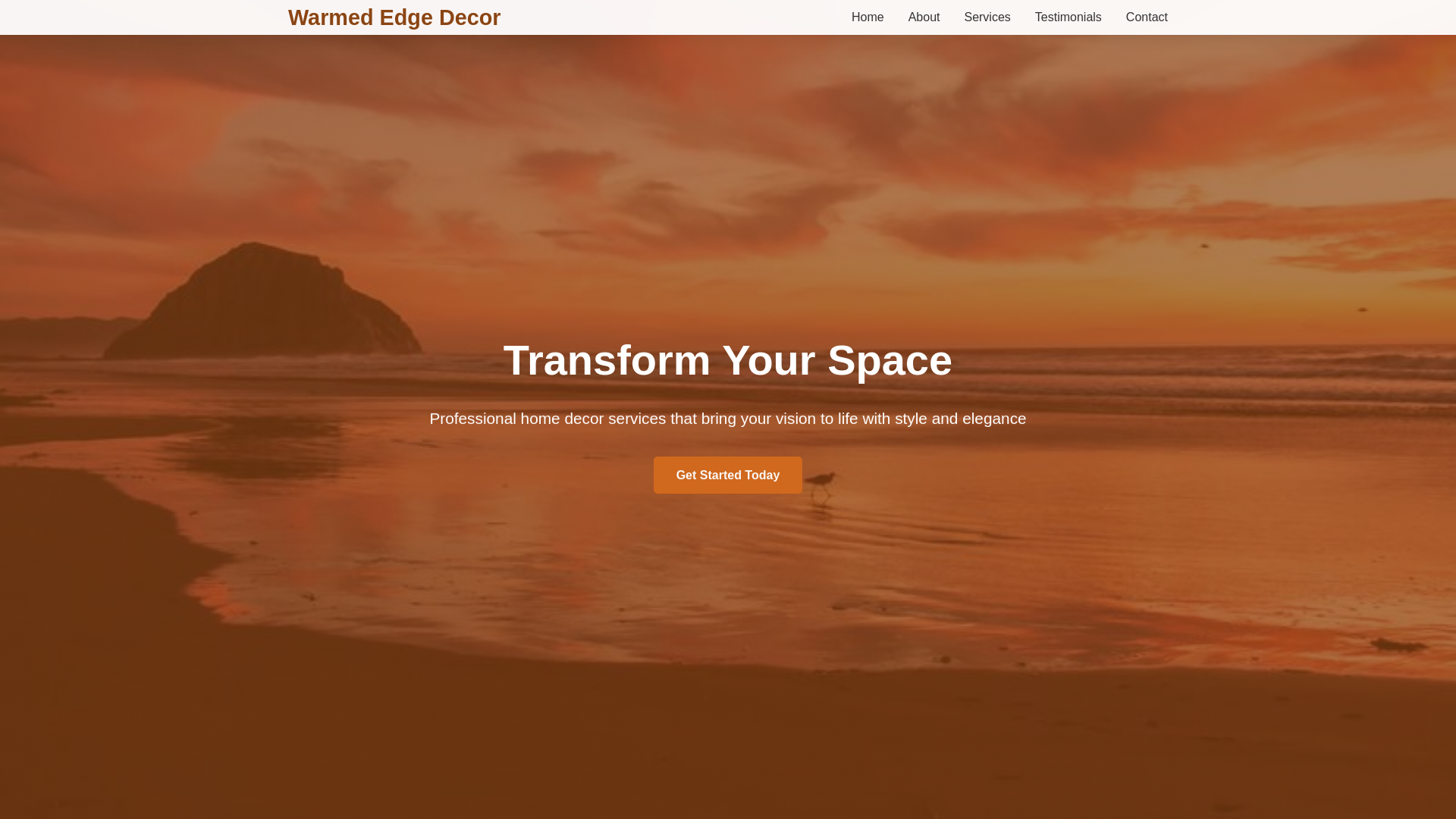 website screenshot of https://warmedgedecor.sbs/