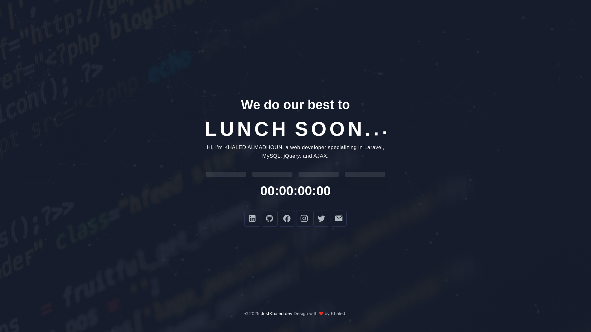 website screenshot of https://lunching-soon.pages.dev/