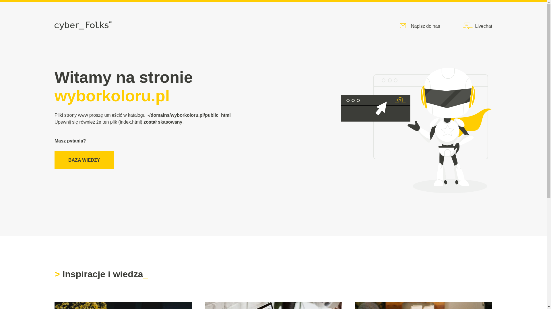 website screenshot of https://wyborkoloru.pl/