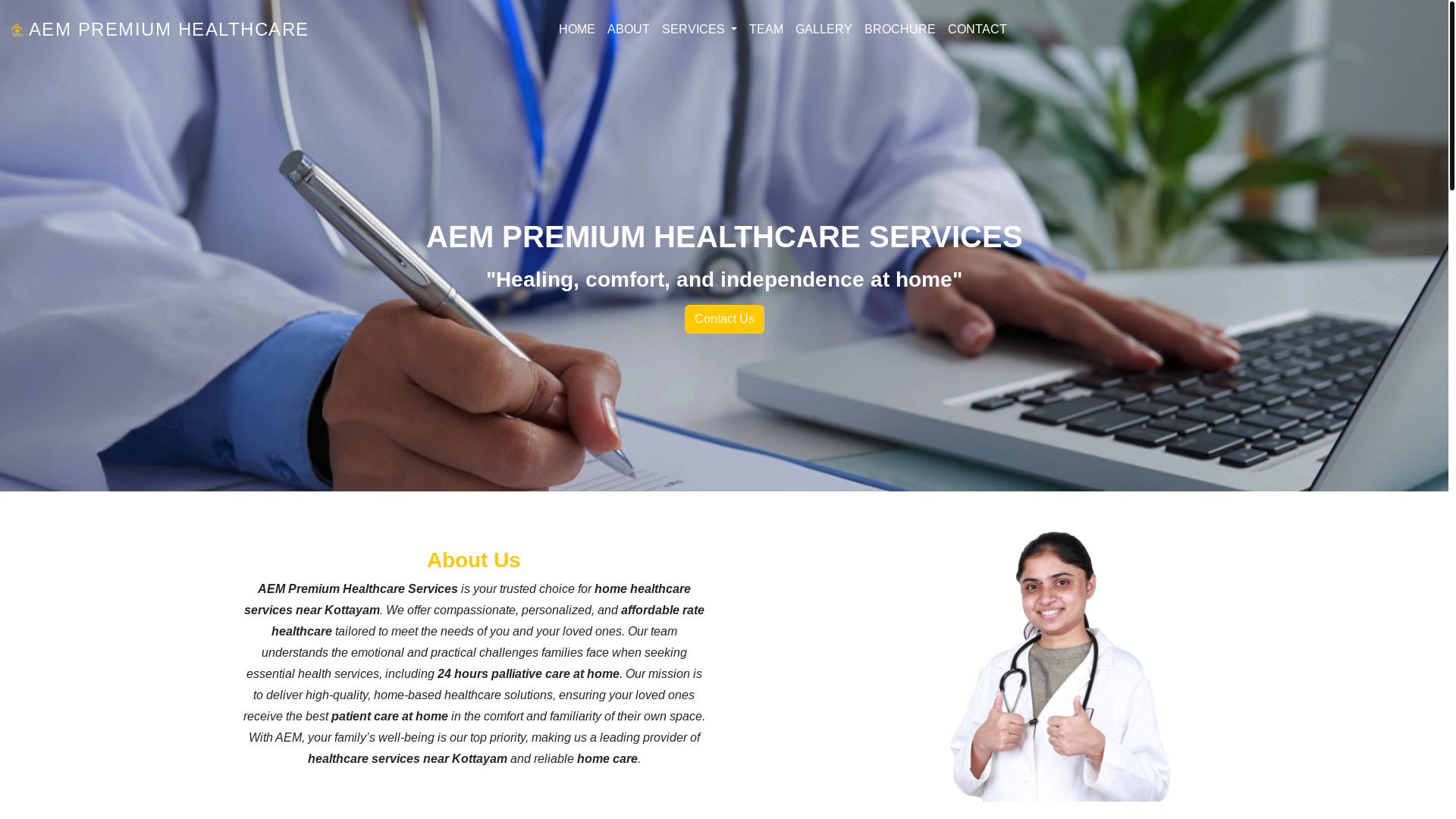 website screenshot of https://aemwebsite.pages.dev/