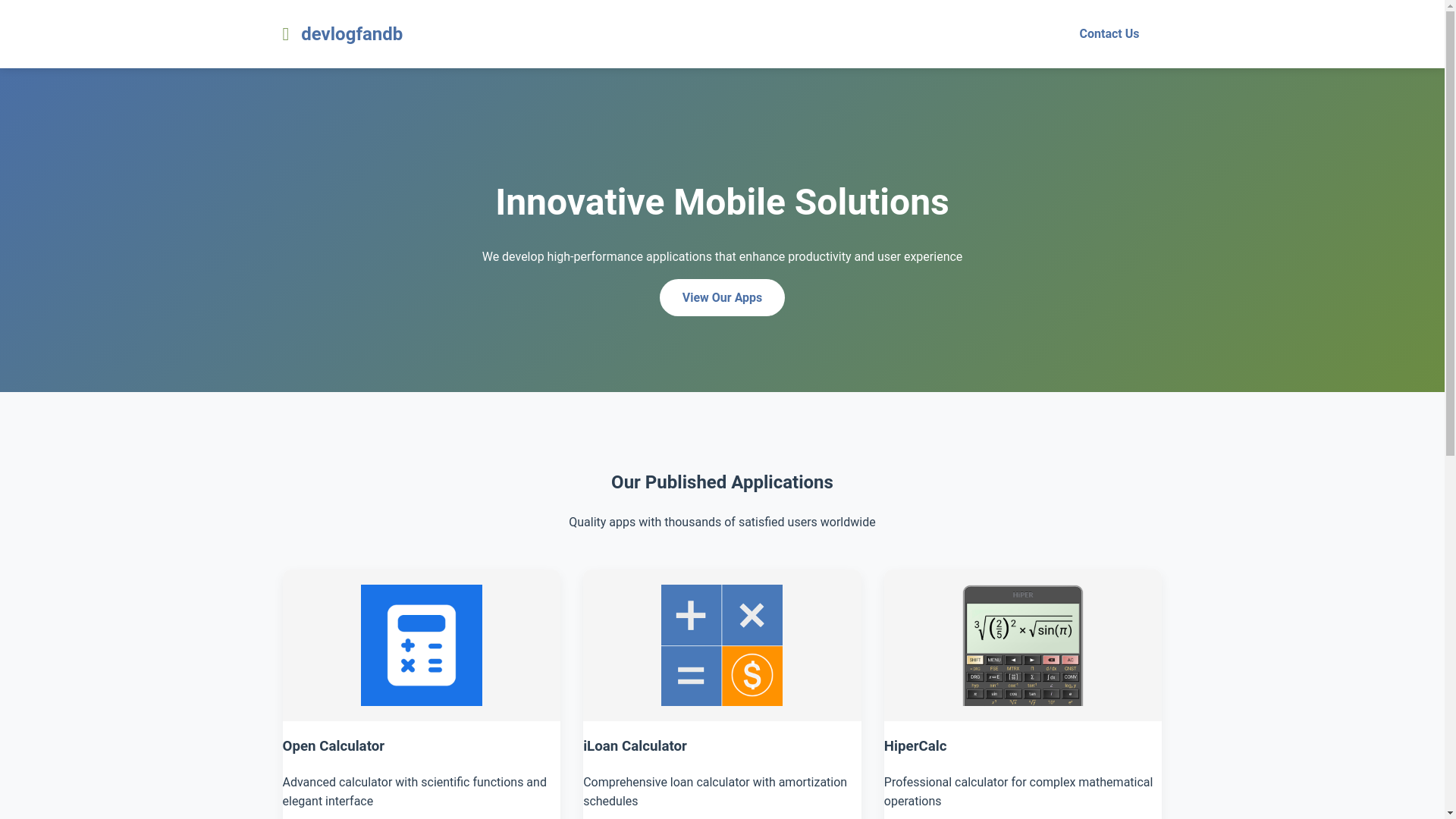 website screenshot of https://devlogfandb.site/