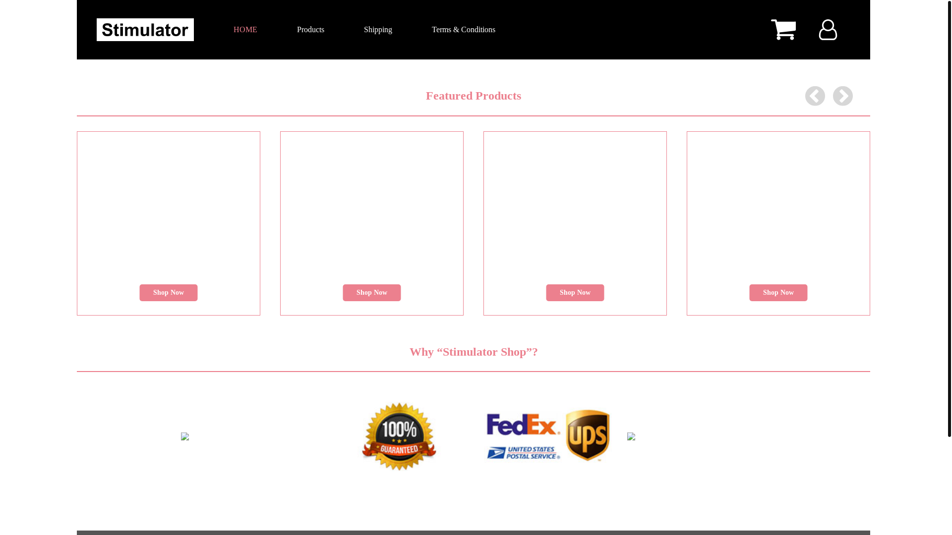 website screenshot of https://stimulator-product.xyz/