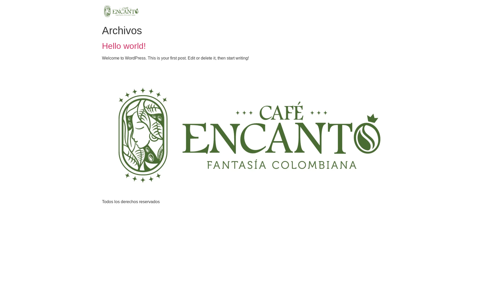 website screenshot of https://cafeencantocol.com/