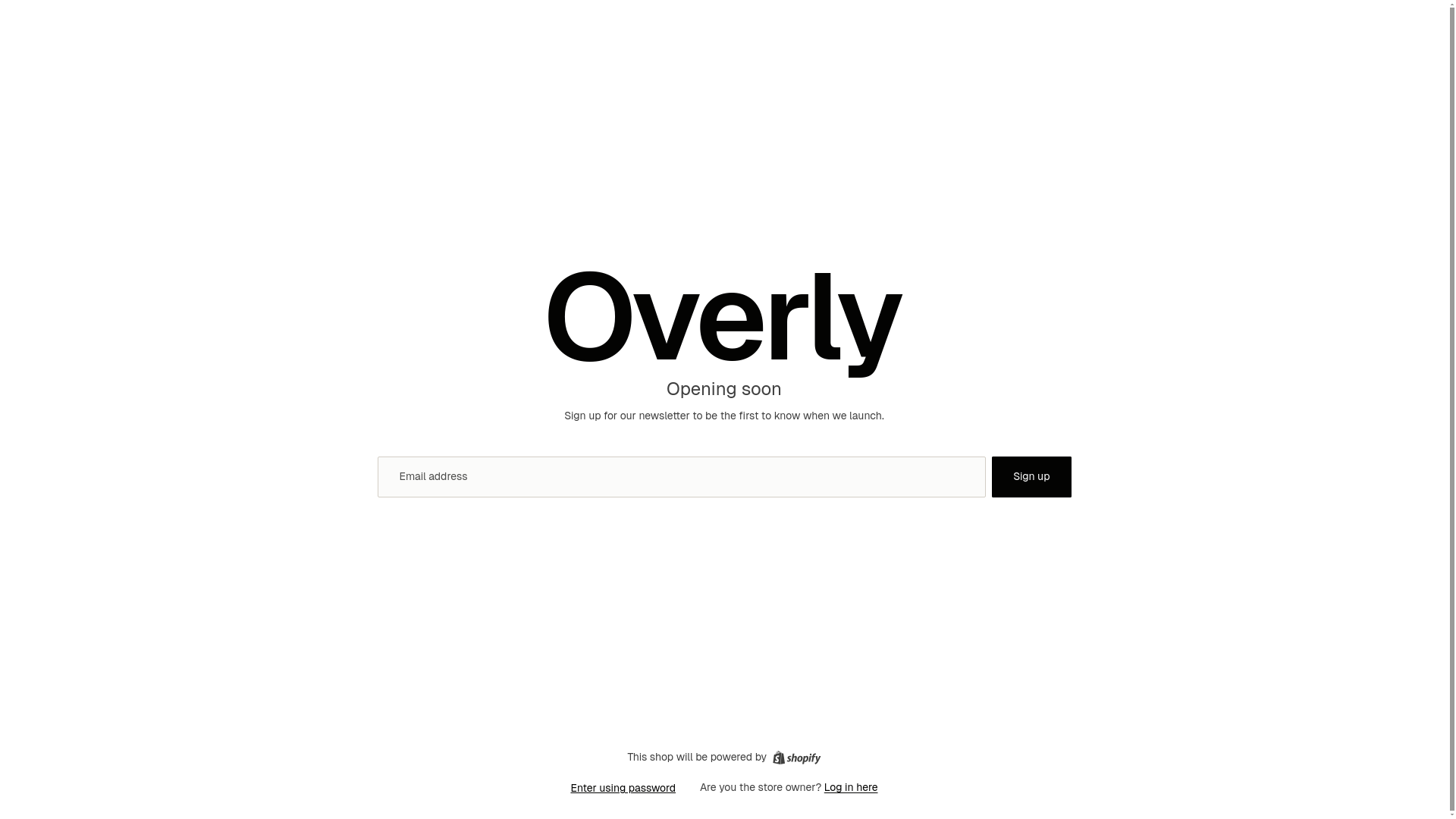 website screenshot of https://overlyco.com/