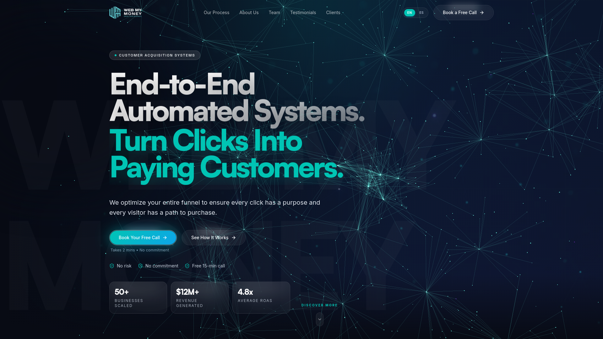 website screenshot of https://scalewebmymoney.com/