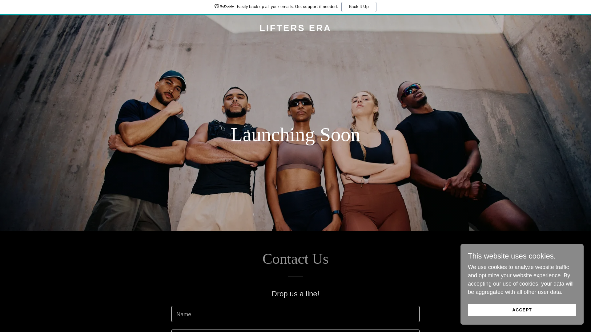 website screenshot of https://liftersera.com