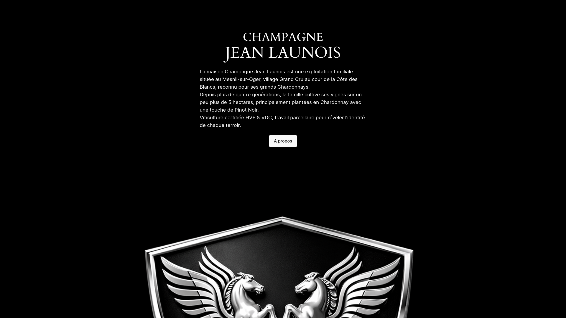 website screenshot of https://champagnejl.fr/