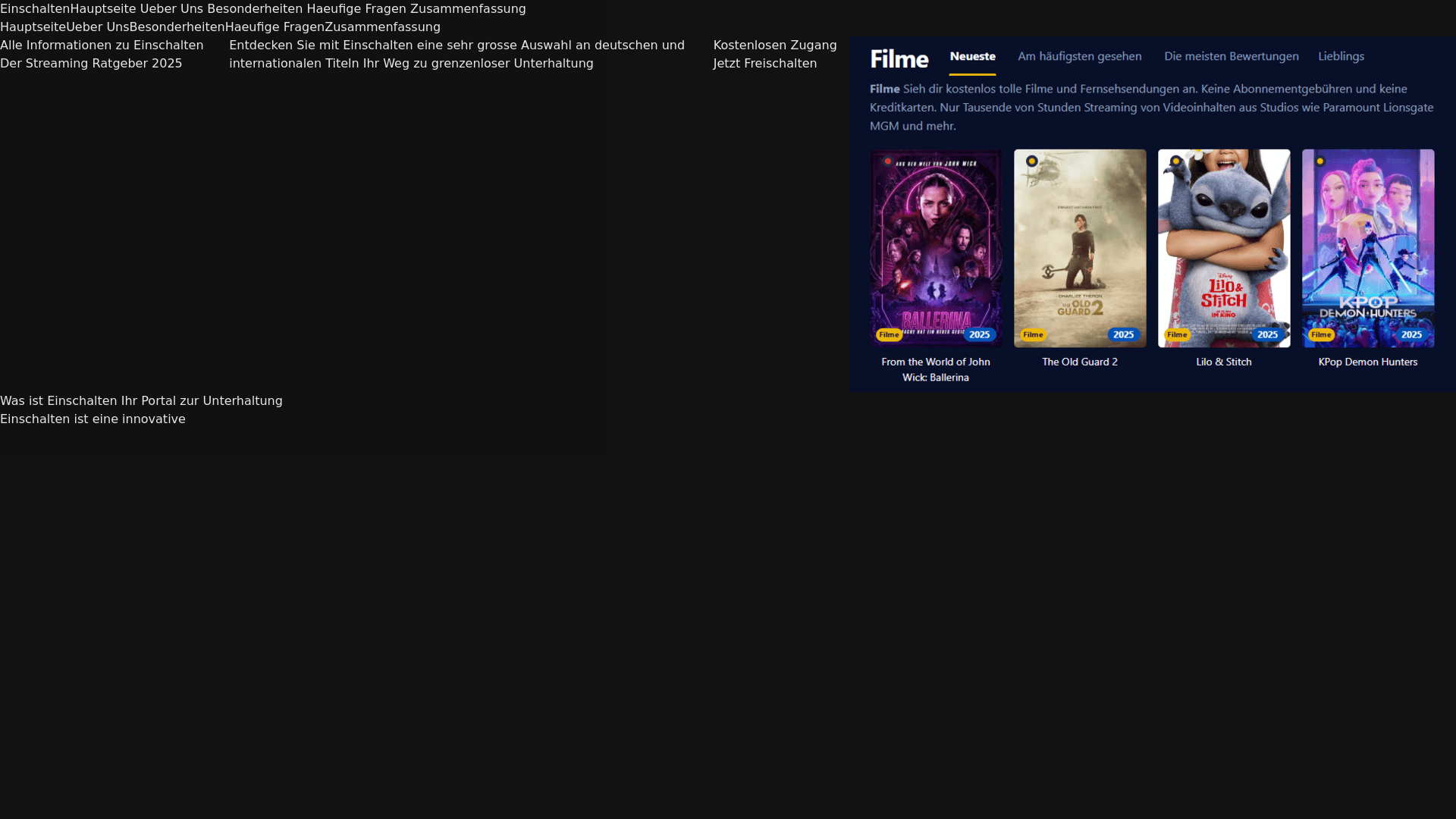 website screenshot of https://einschalten-qkbw.pages.dev/