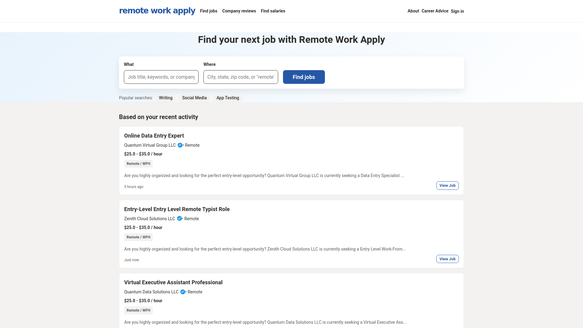 website screenshot of https://remote-job-apply.pages.dev/