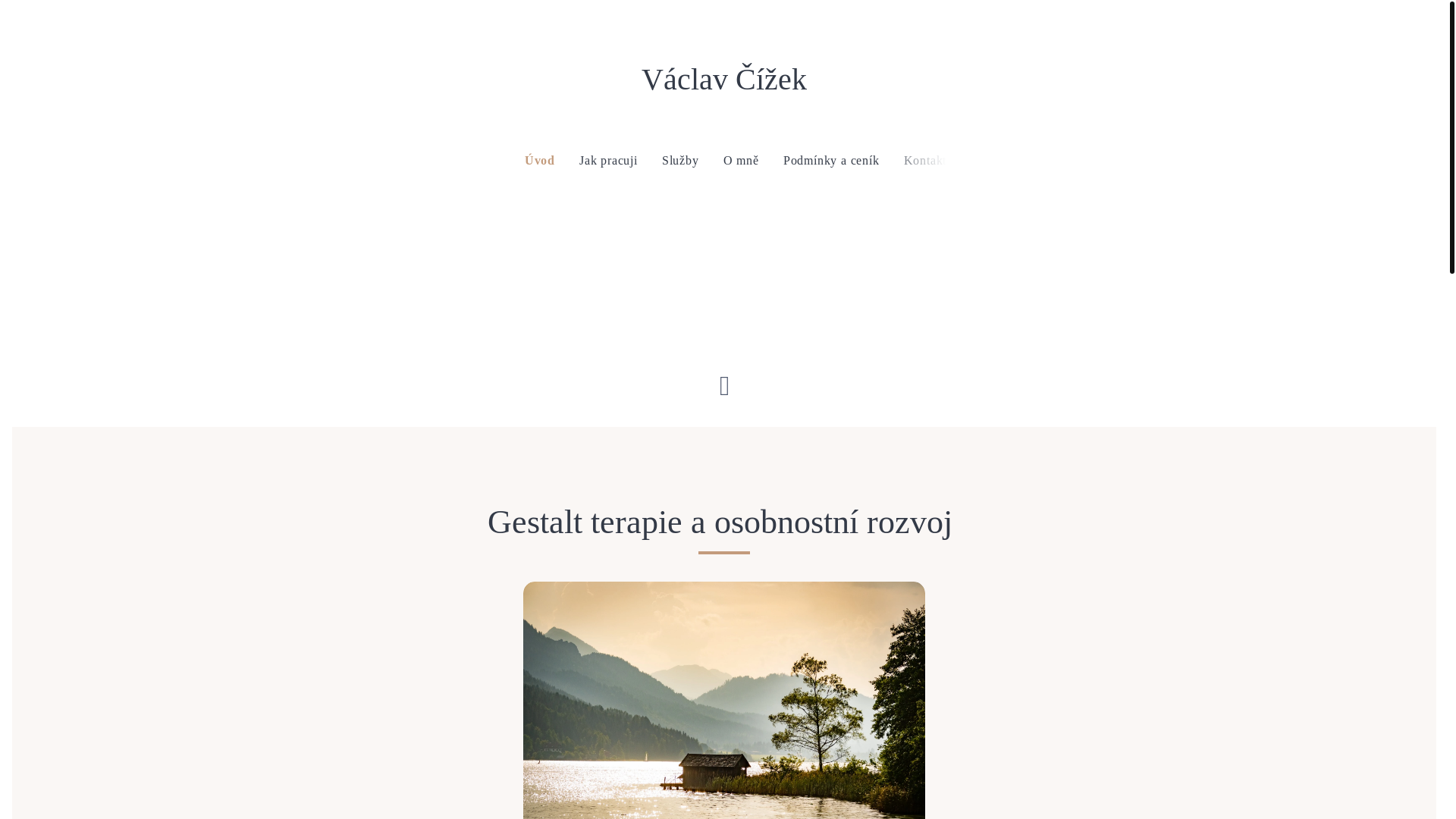 website screenshot of https://cizekvaclav.cz/
