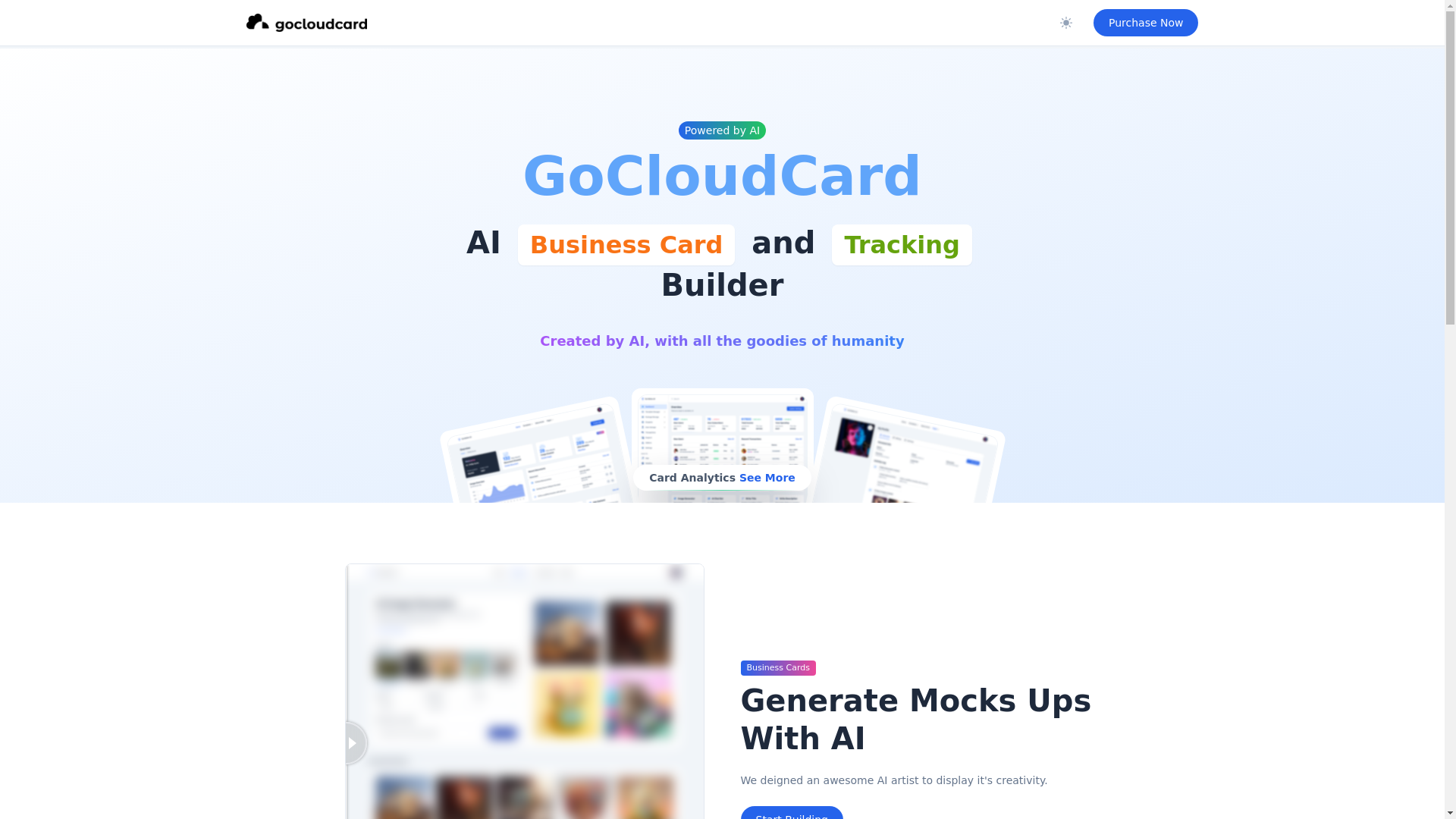 website screenshot of https://gocloud-aha.pages.dev/