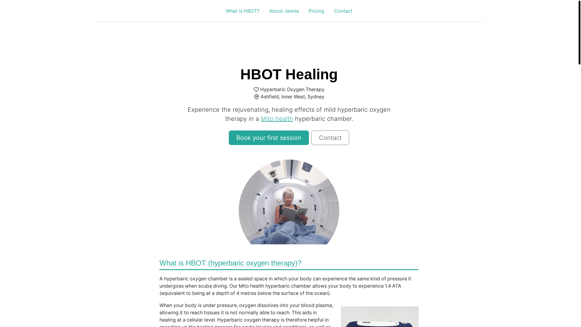 website screenshot of https://hbothealth.pages.dev/