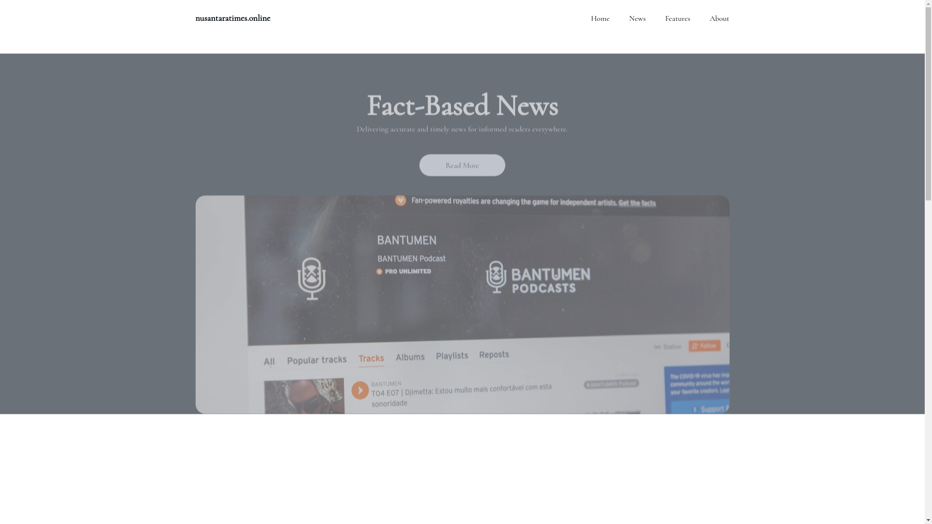 website screenshot of https://nusantaratimes.online/