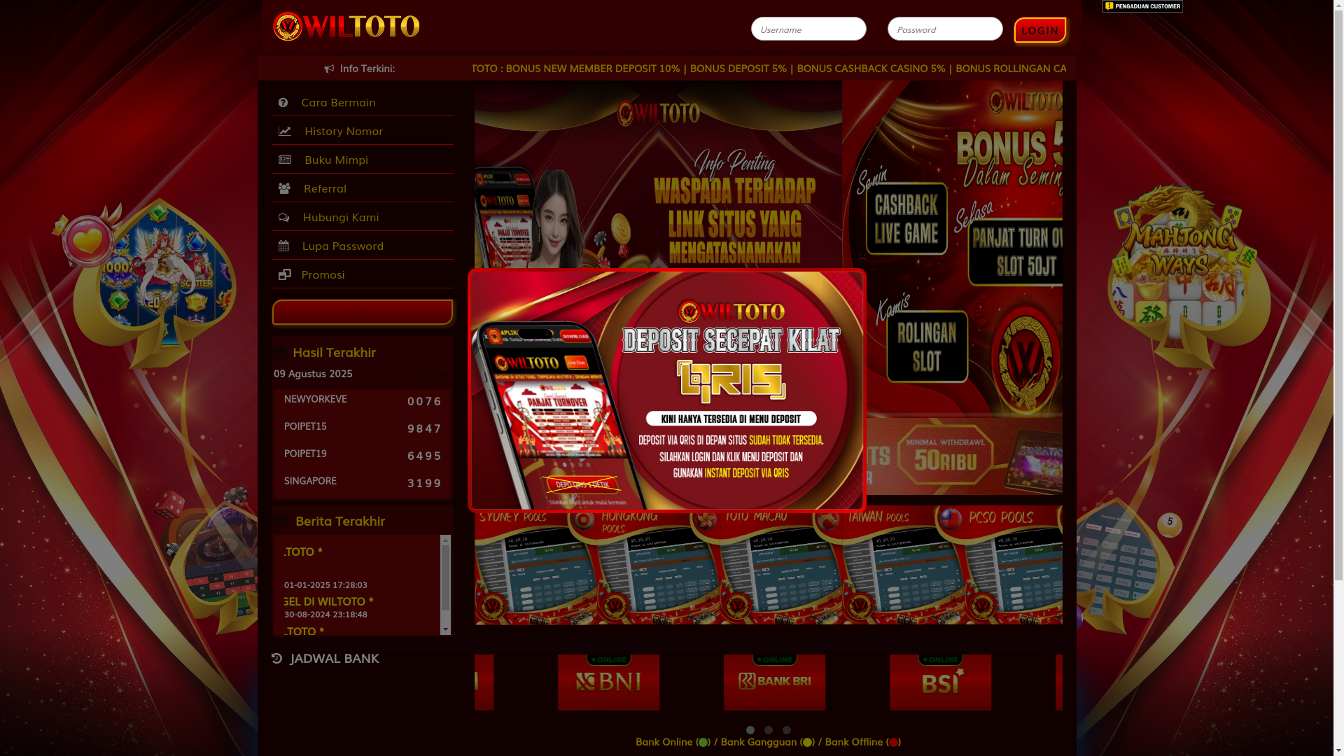 website screenshot of https://wilsangatgacor.com/