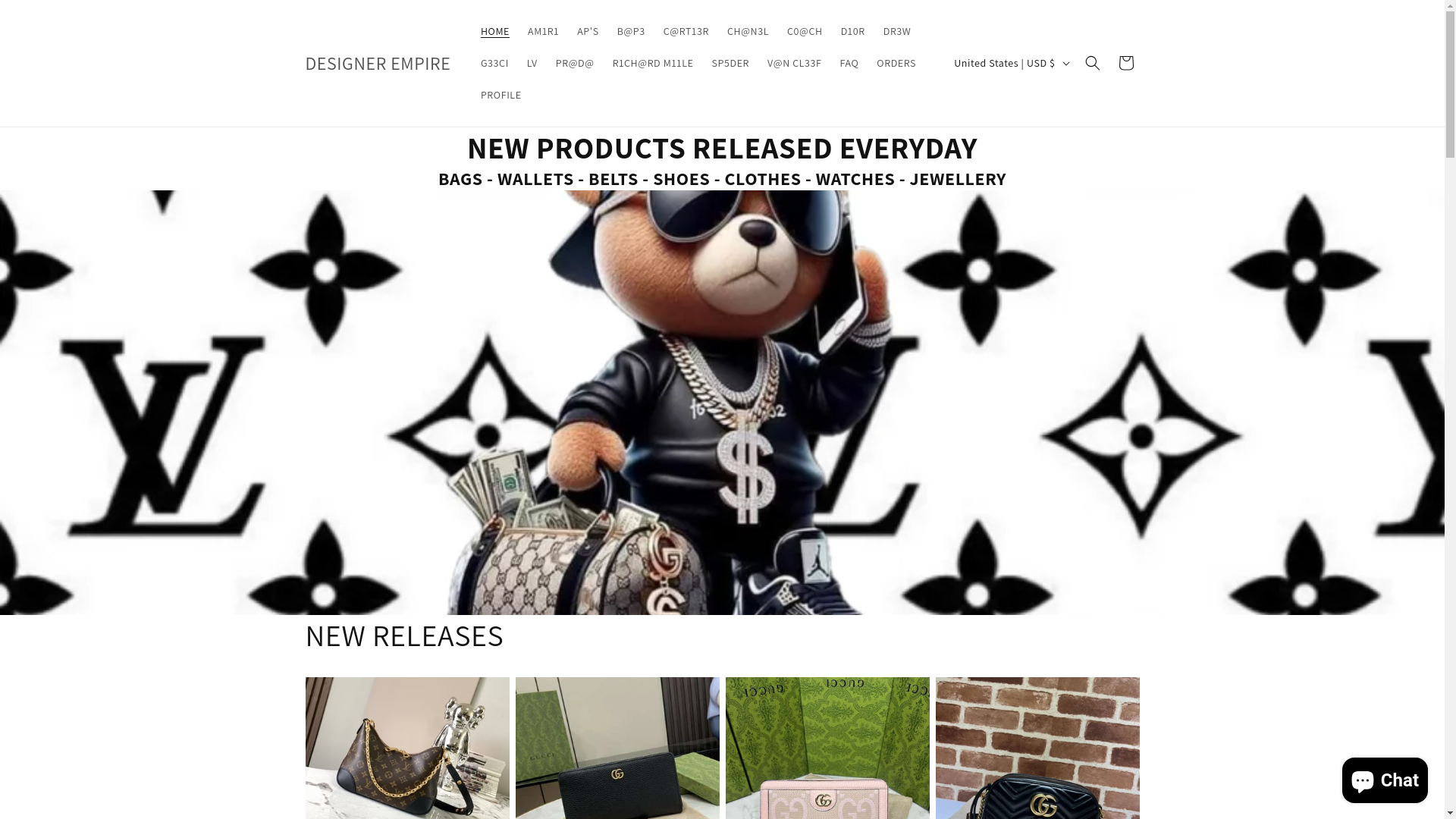 website screenshot of https://designerempire.shop/
