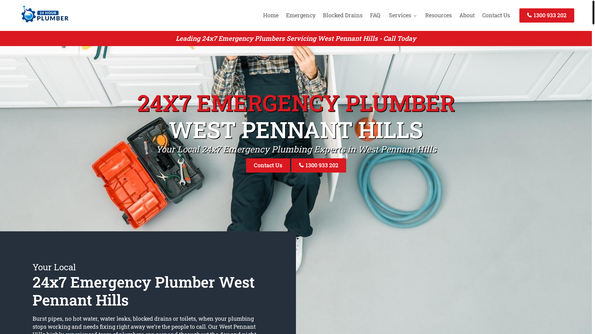 website screenshot of https://westpennanthillsemergencyplumber-com-au.pages.dev/