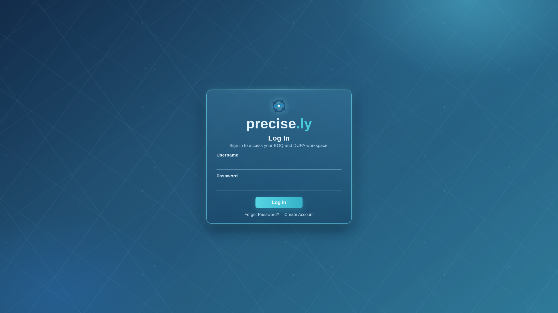 website screenshot of https://precise-ly.com/
