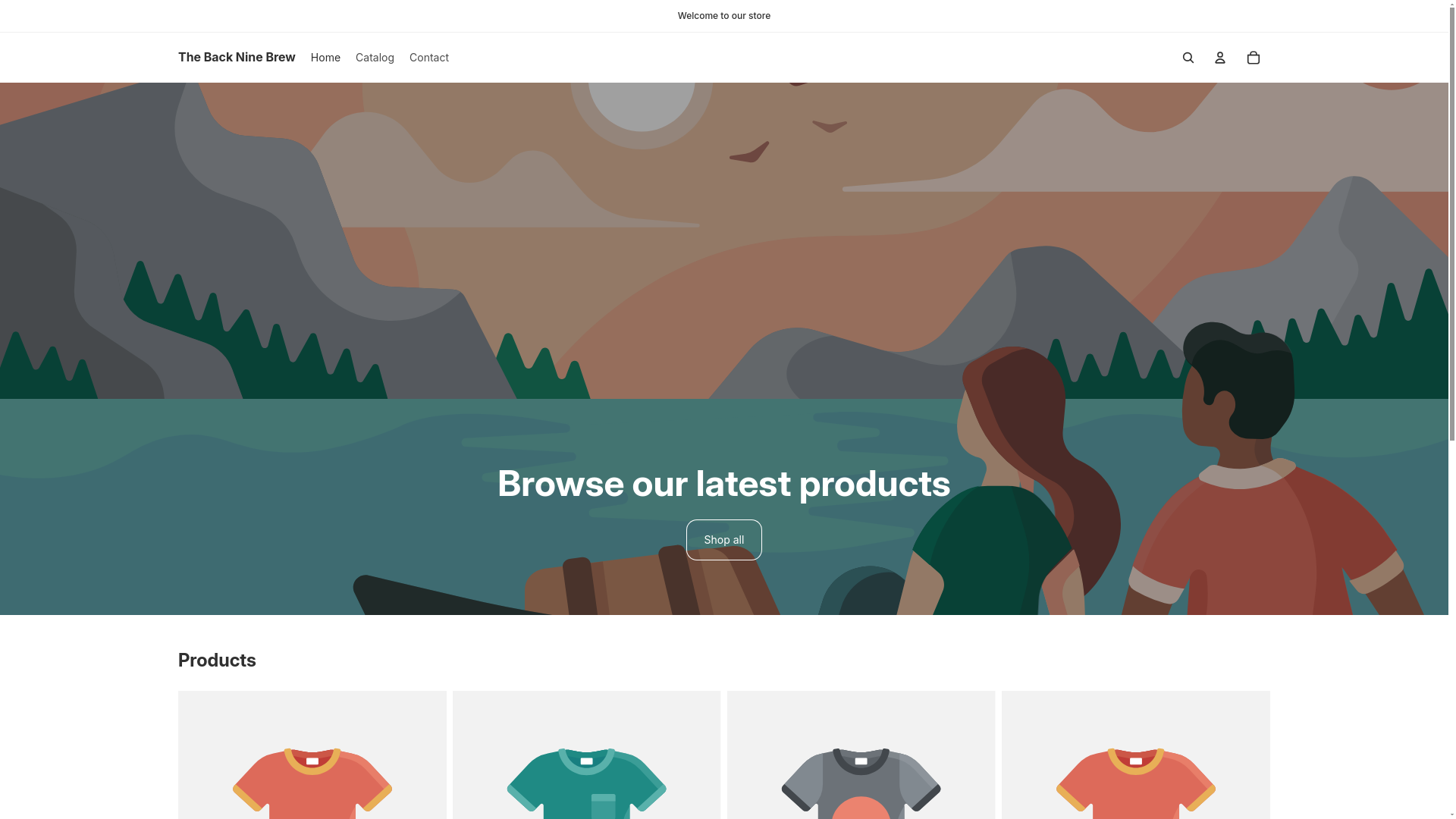 website screenshot of https://thebackninebrew.com/