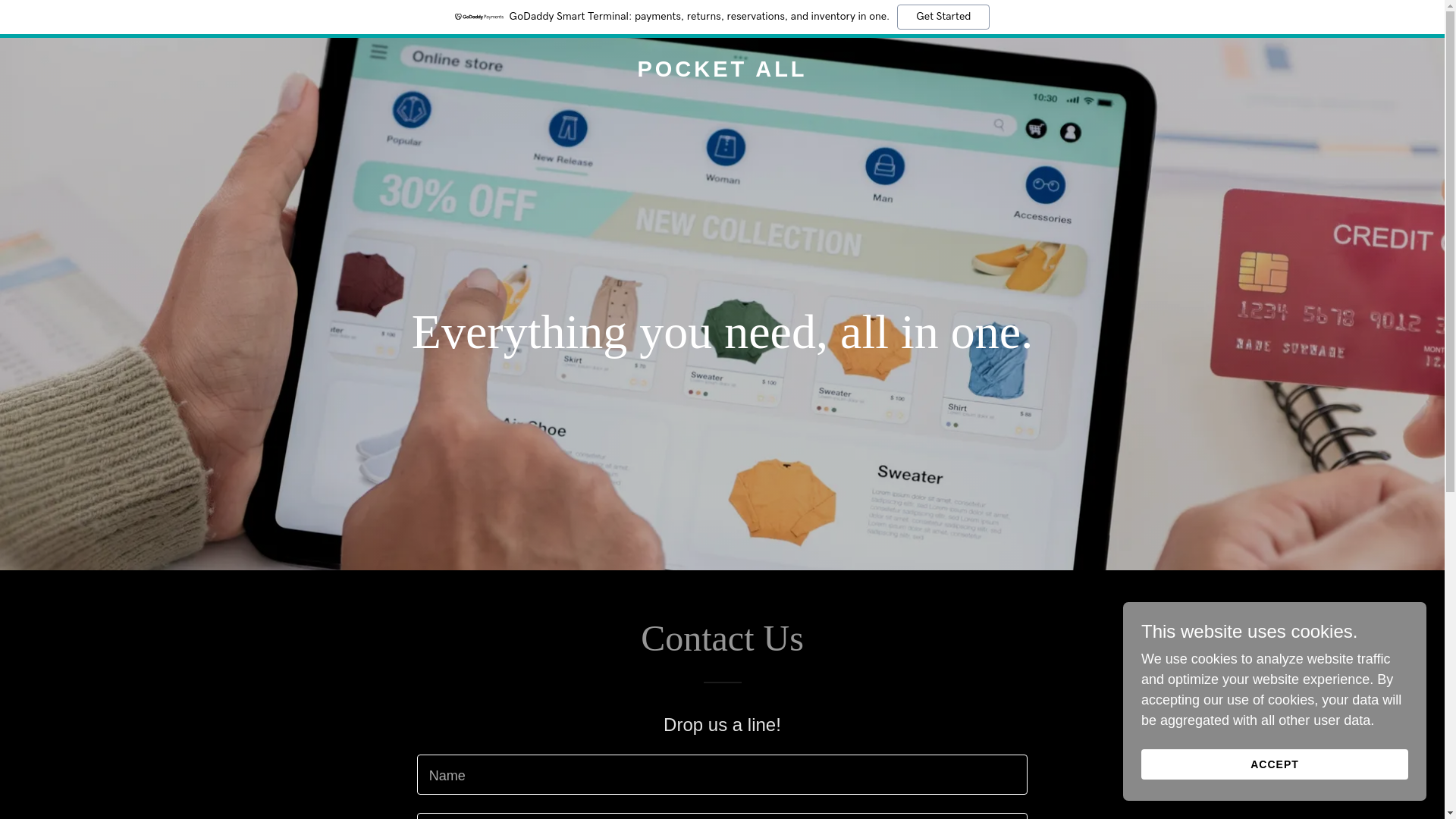 website screenshot of https://thepocketall.com/