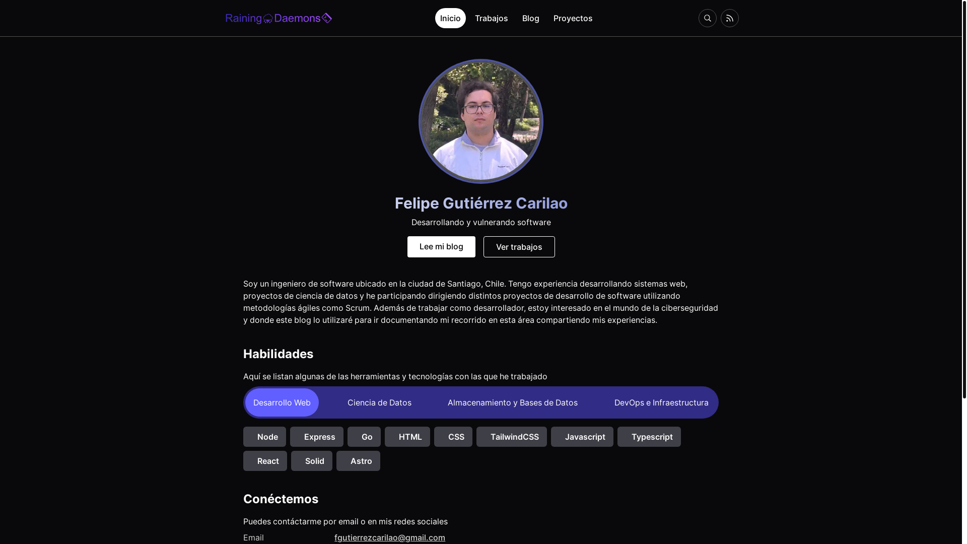 website screenshot of https://rainingdaemons-website.pages.dev/