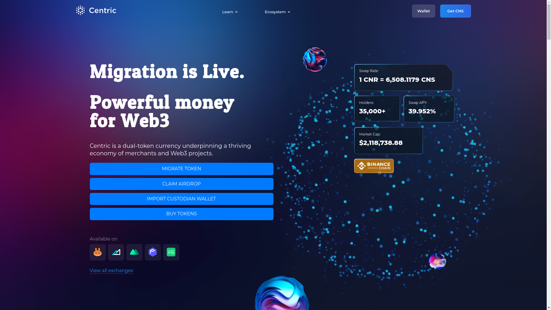 website screenshot of https://centric-custodian-transfer.pages.dev/